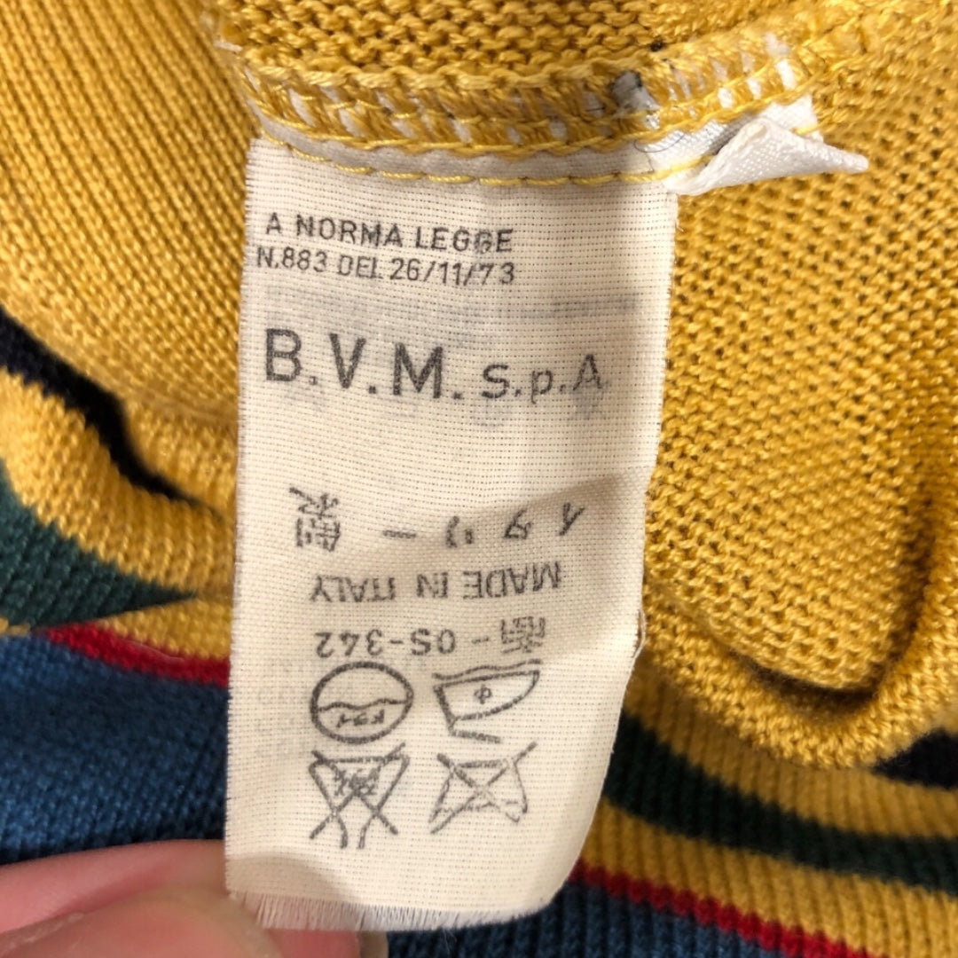 GIANNI VERSACE/Vintage/Polo, Rugby/S/Stripe/Cotton/MLT/ view 4