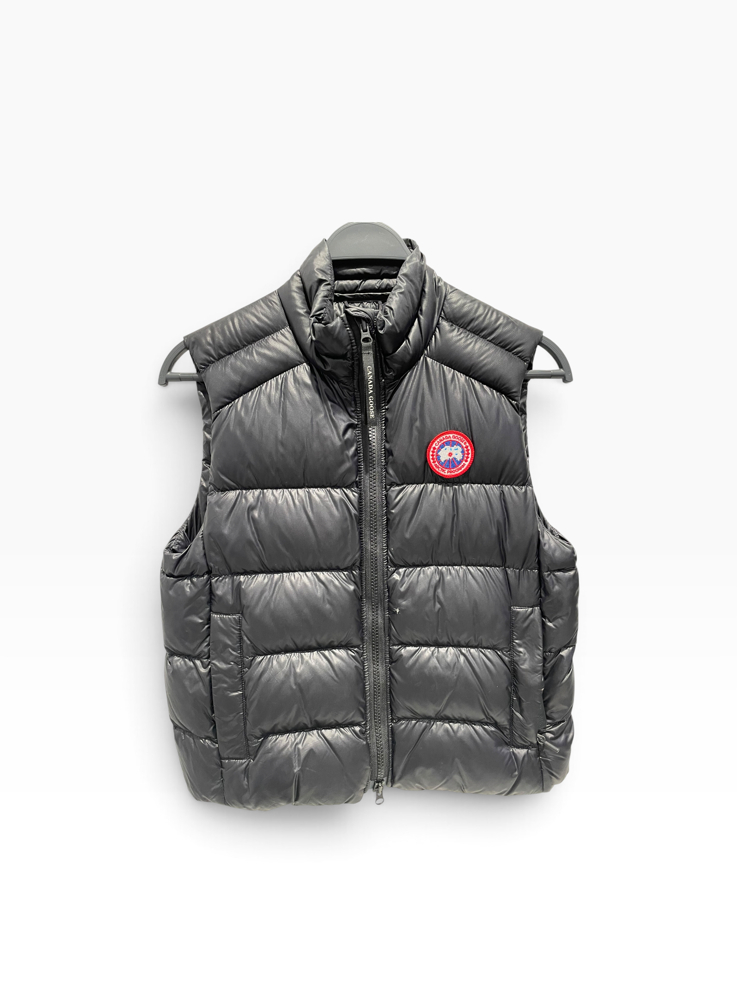 CANADA GOOSE/Puffer Vest/S/Polyester/BLK/Croton Zip Up view 1