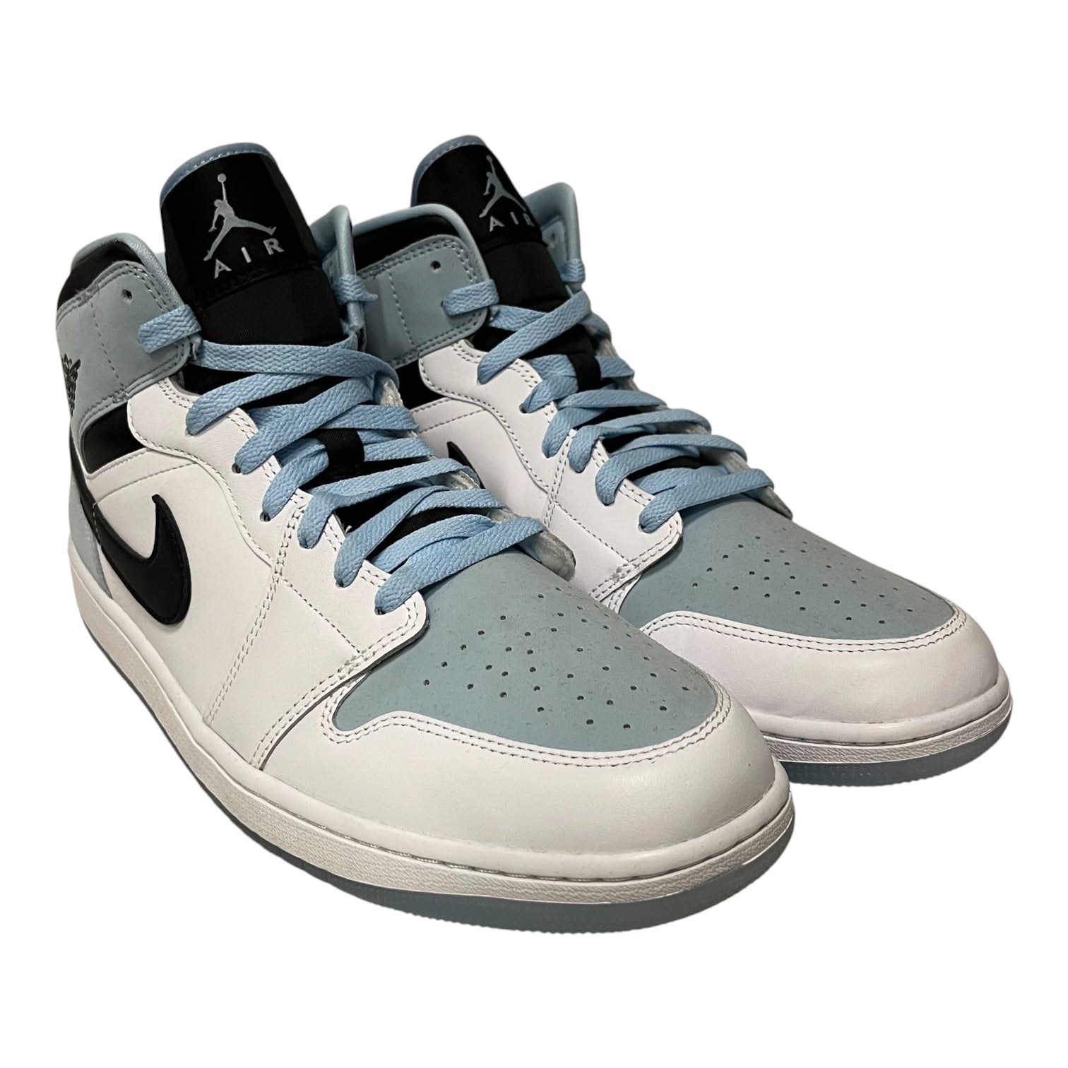 JORDAN BRAND/Hi-Sneakers/US 13/Leather/BLU/jordan 1 mid ice blue view 1