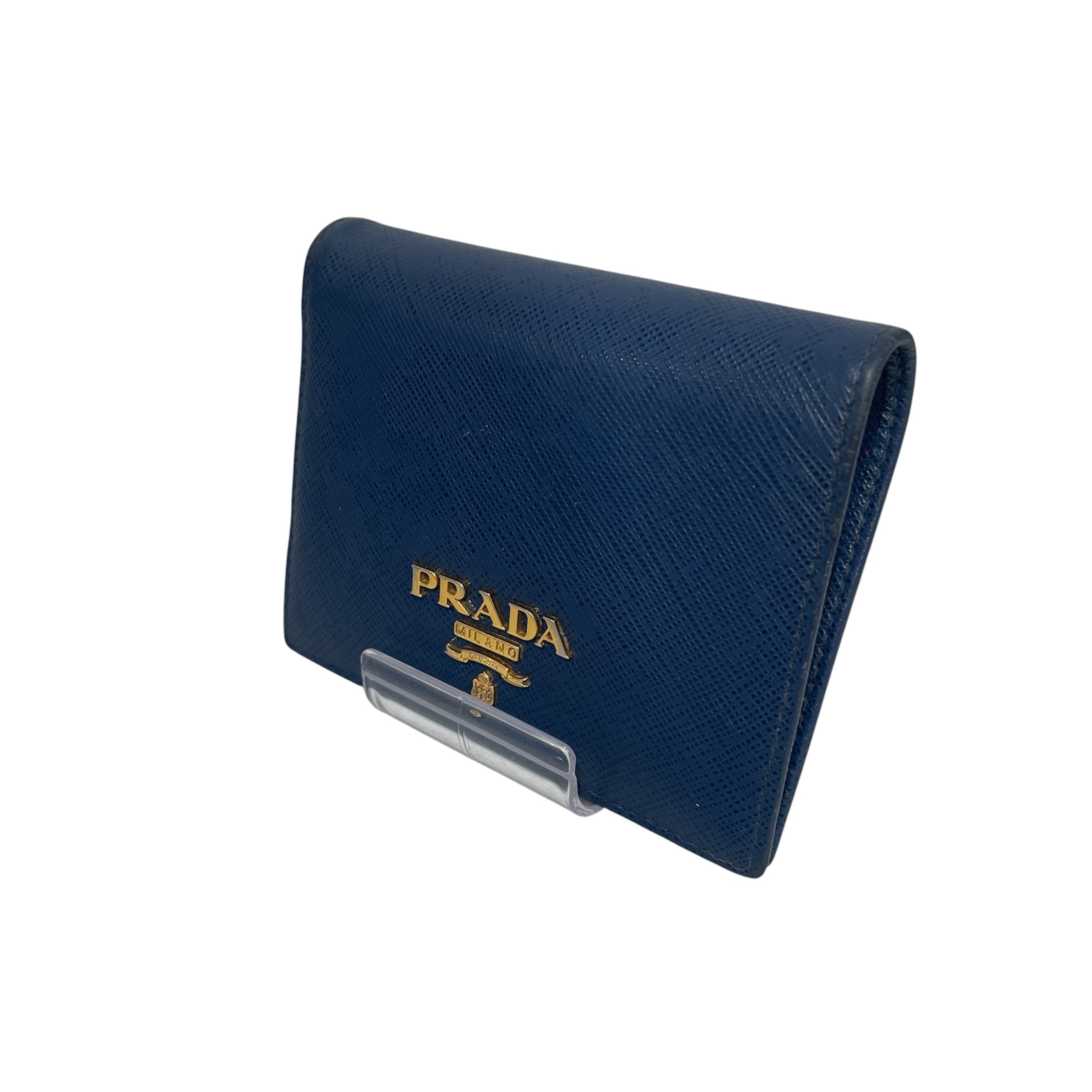 PRADA/Bifold Wallet/Leather/BLK/Bifold Wallet view 1
