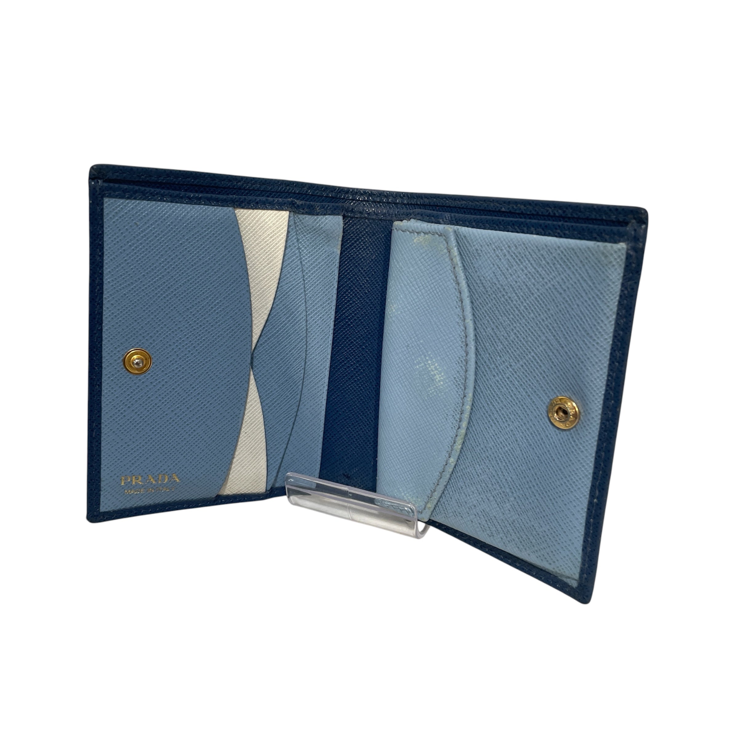 PRADA/Bifold Wallet/Leather/BLK/Bifold Wallet view 4