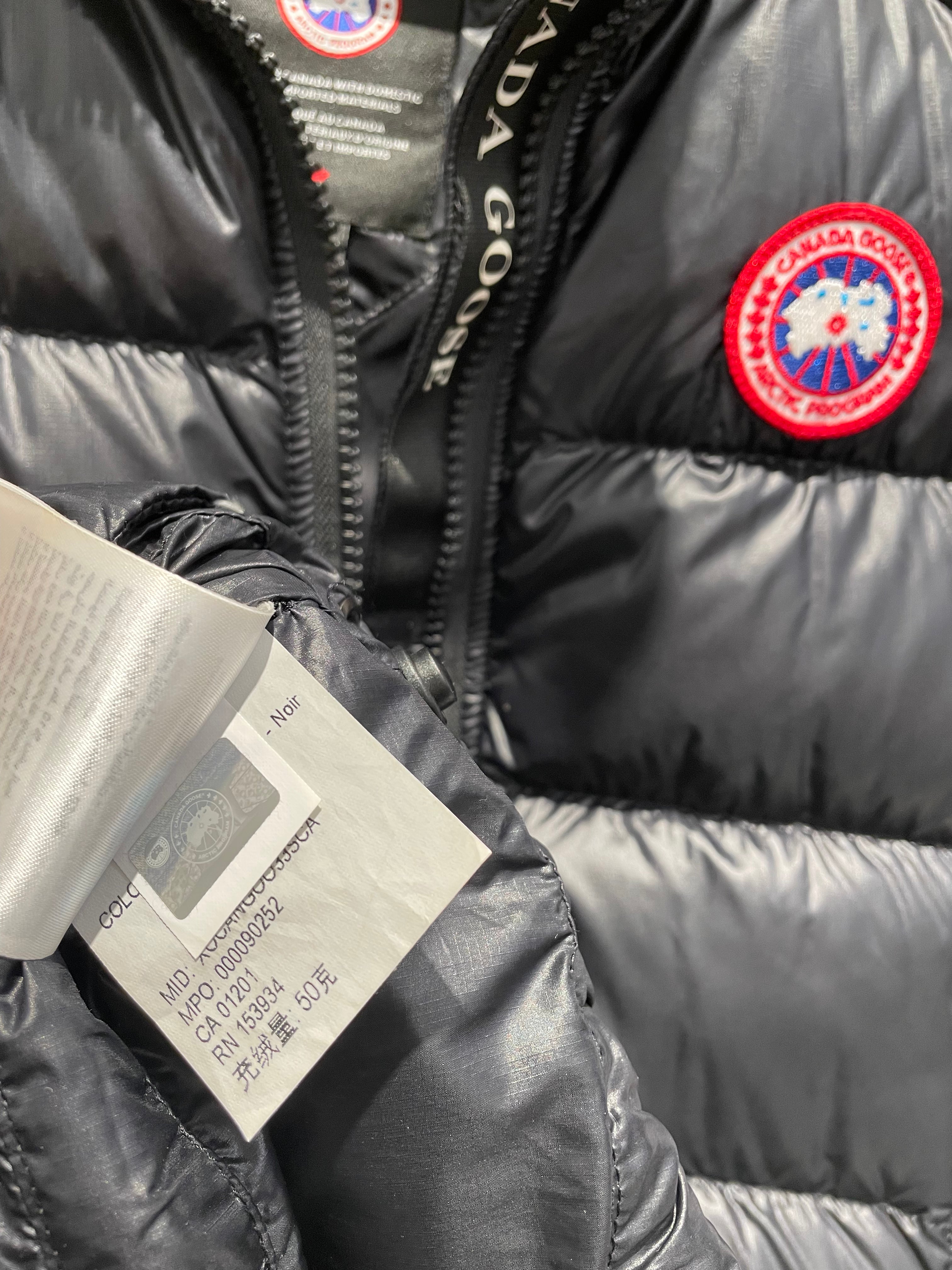 CANADA GOOSE/Puffer Vest/S/Polyester/BLK/Croton Zip Up view 7