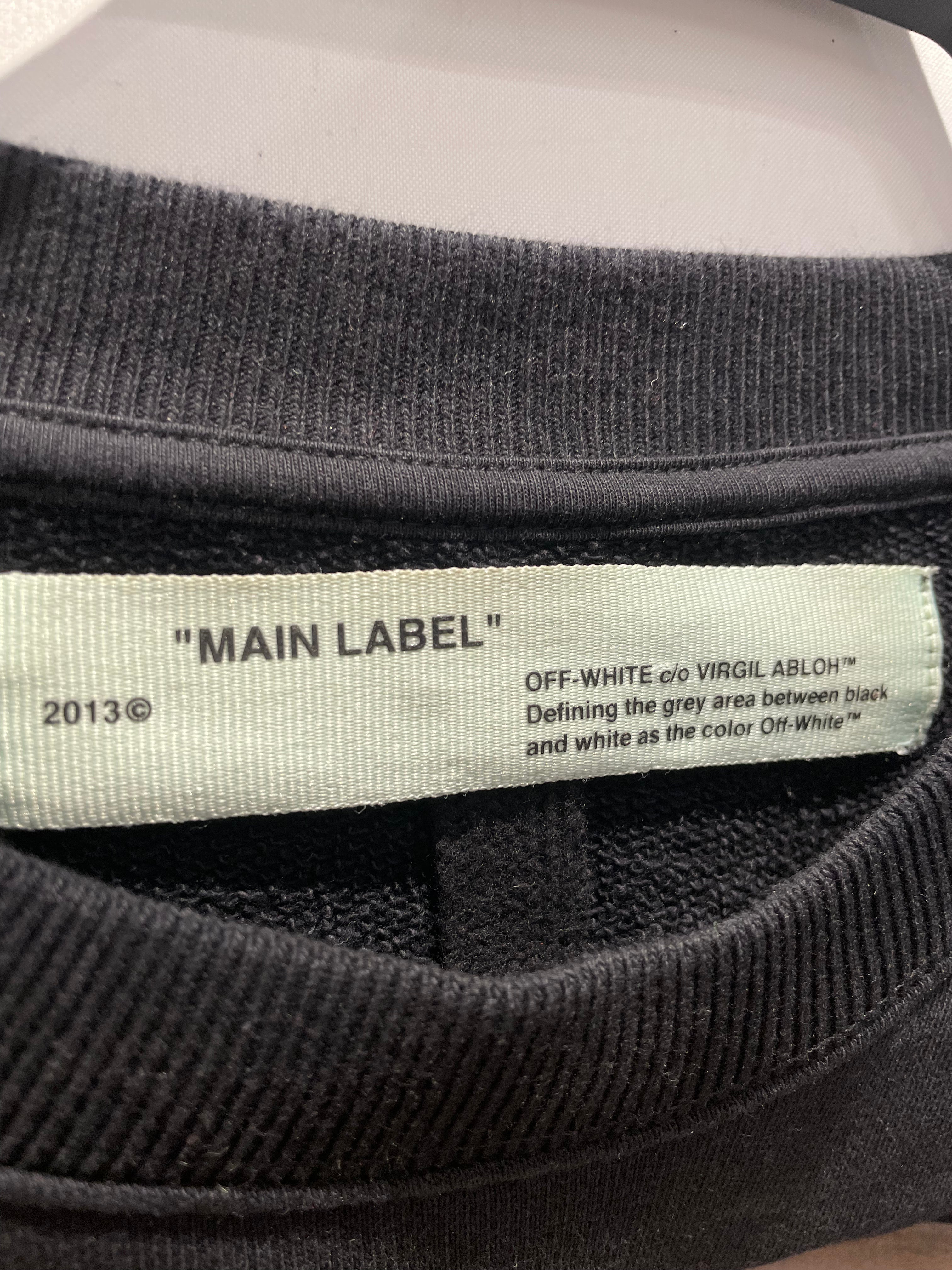 OFF-WHITE/Sweatshirt/XXS/Graphic/Cotton/BLK/Mona Lisa Crewneck view 3