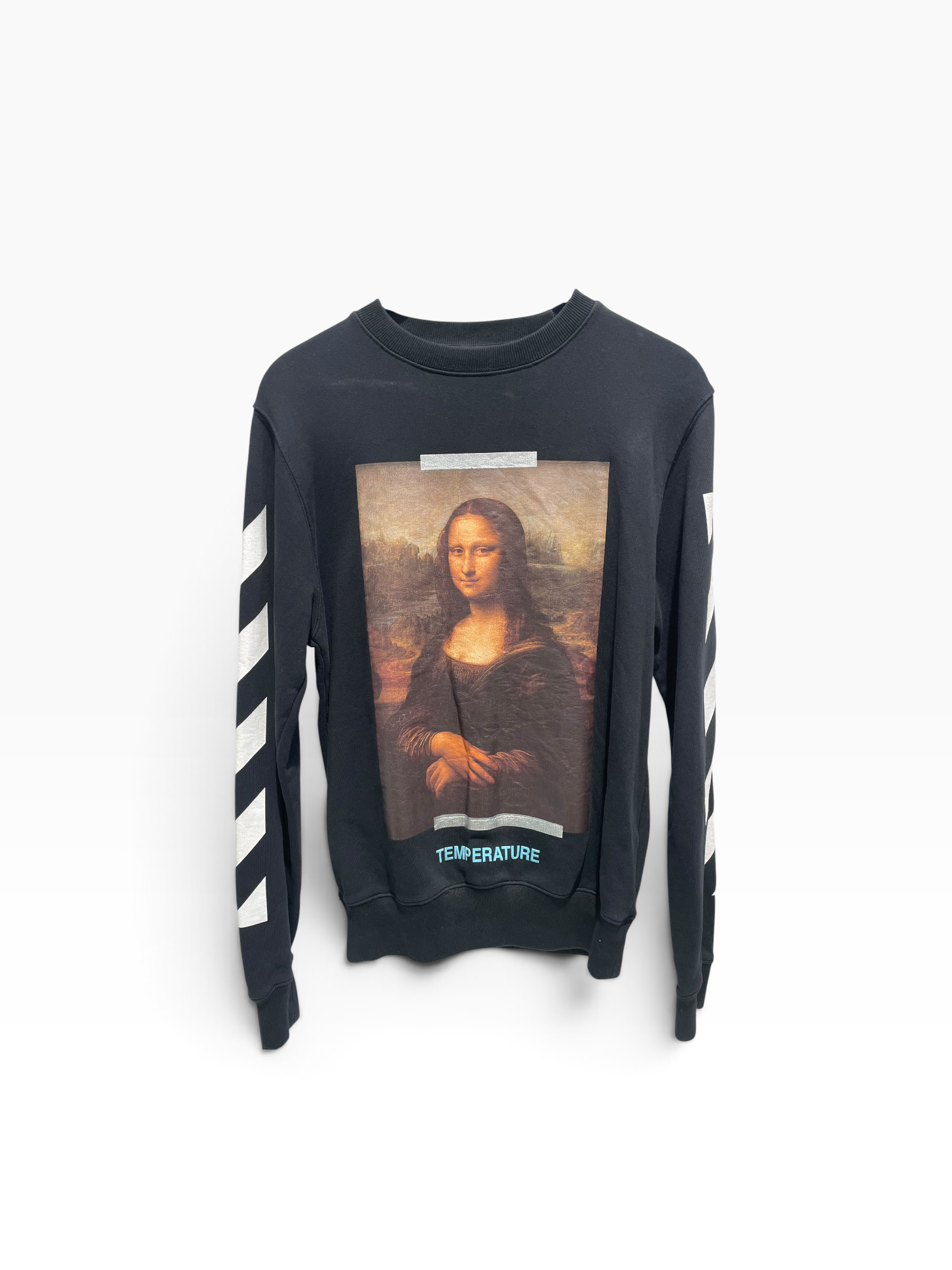 OFF-WHITE/Sweatshirt/XXS/Graphic/Cotton/BLK/Mona Lisa Crewneck view 1