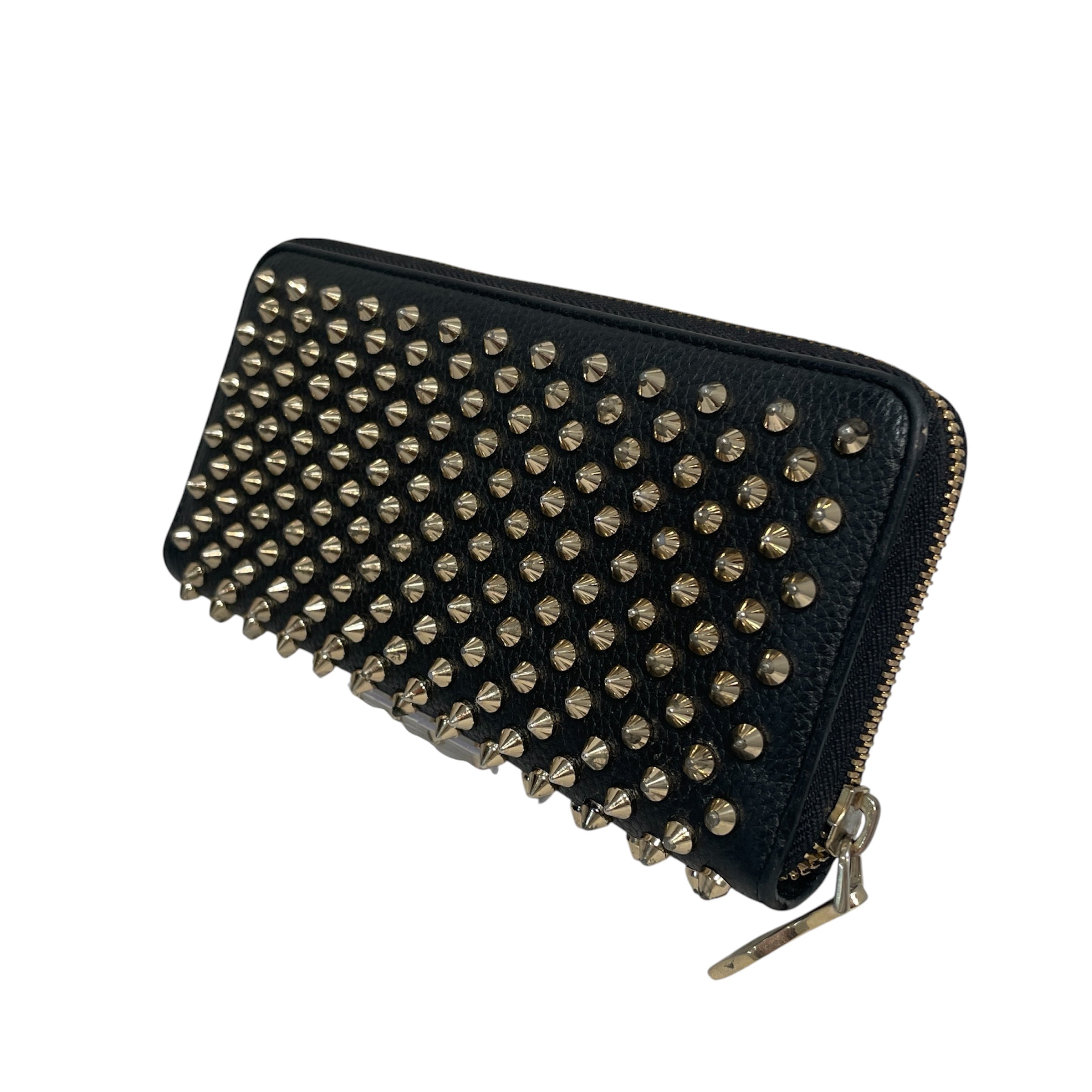 Christian Louboutin/Long Wallet/Leather/BLK/iked Wallet view 2
