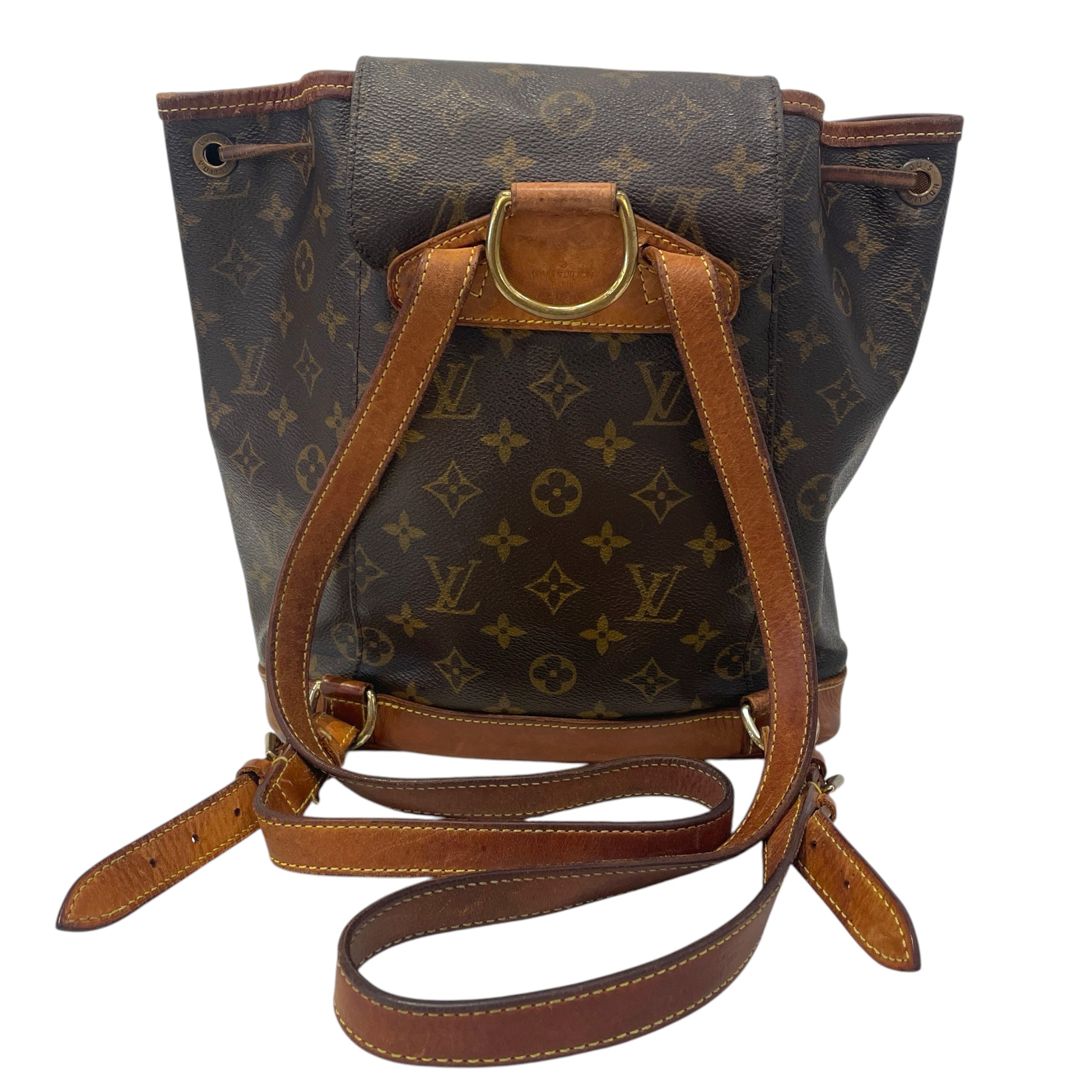 LOUIS VUITTON/Backpack/Monogram/Leather/BRW/Montsouris MM view 2