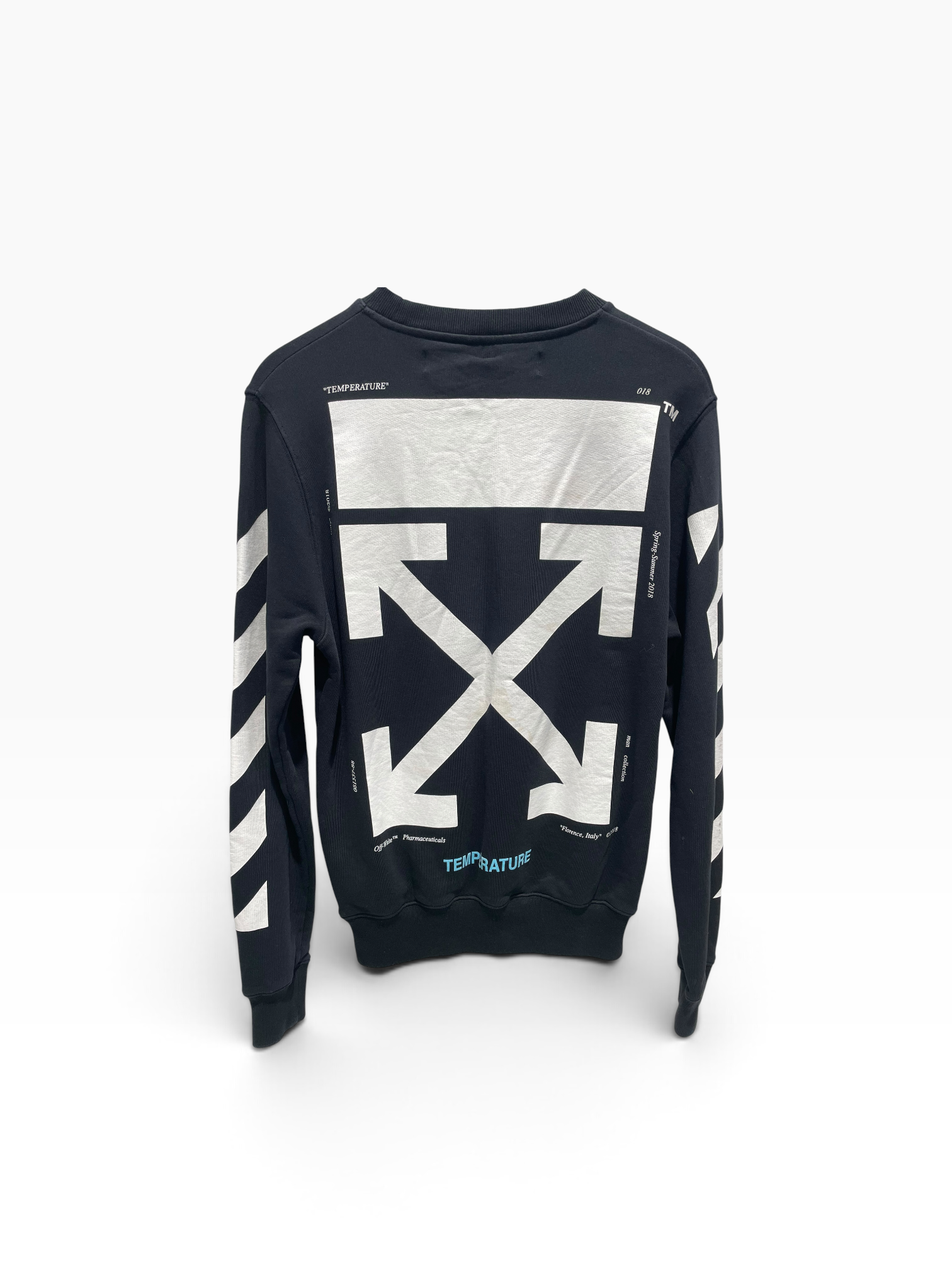 OFF-WHITE/Sweatshirt/XXS/Graphic/Cotton/BLK/Mona Lisa Crewneck view 2