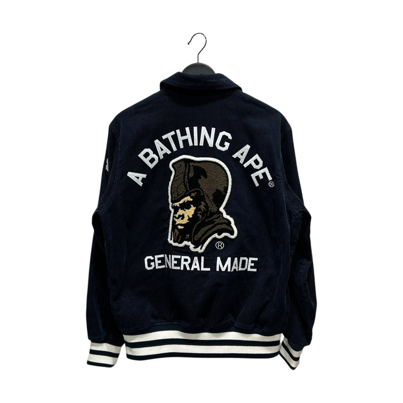 A BATHING APE/Jacket/M/Cotton/NVY/GENERAL MADE
