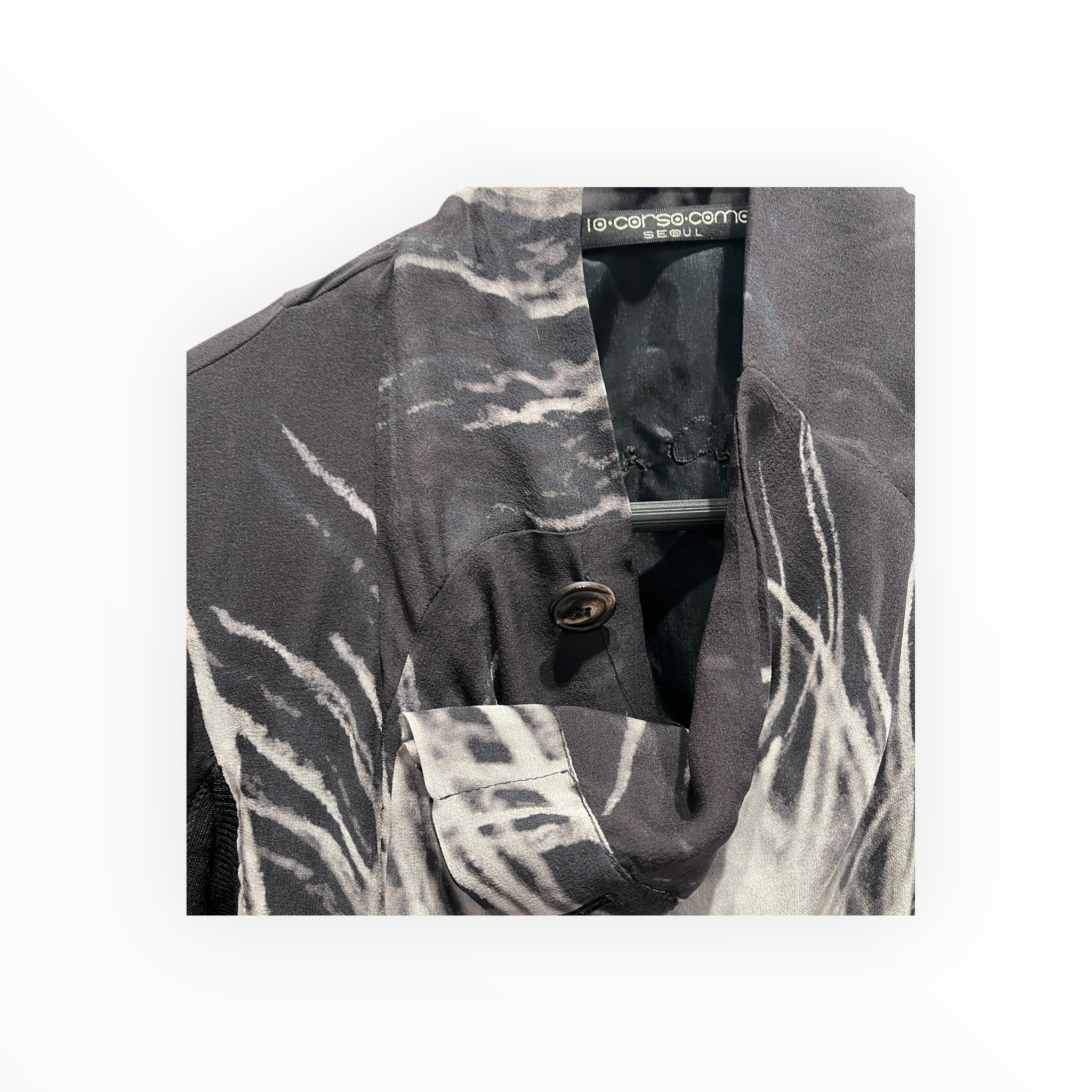 Rick Owens/LS Blouse/S/M/Graphic/Silk/GRY/SILK ASYMM BLOUSE view 10