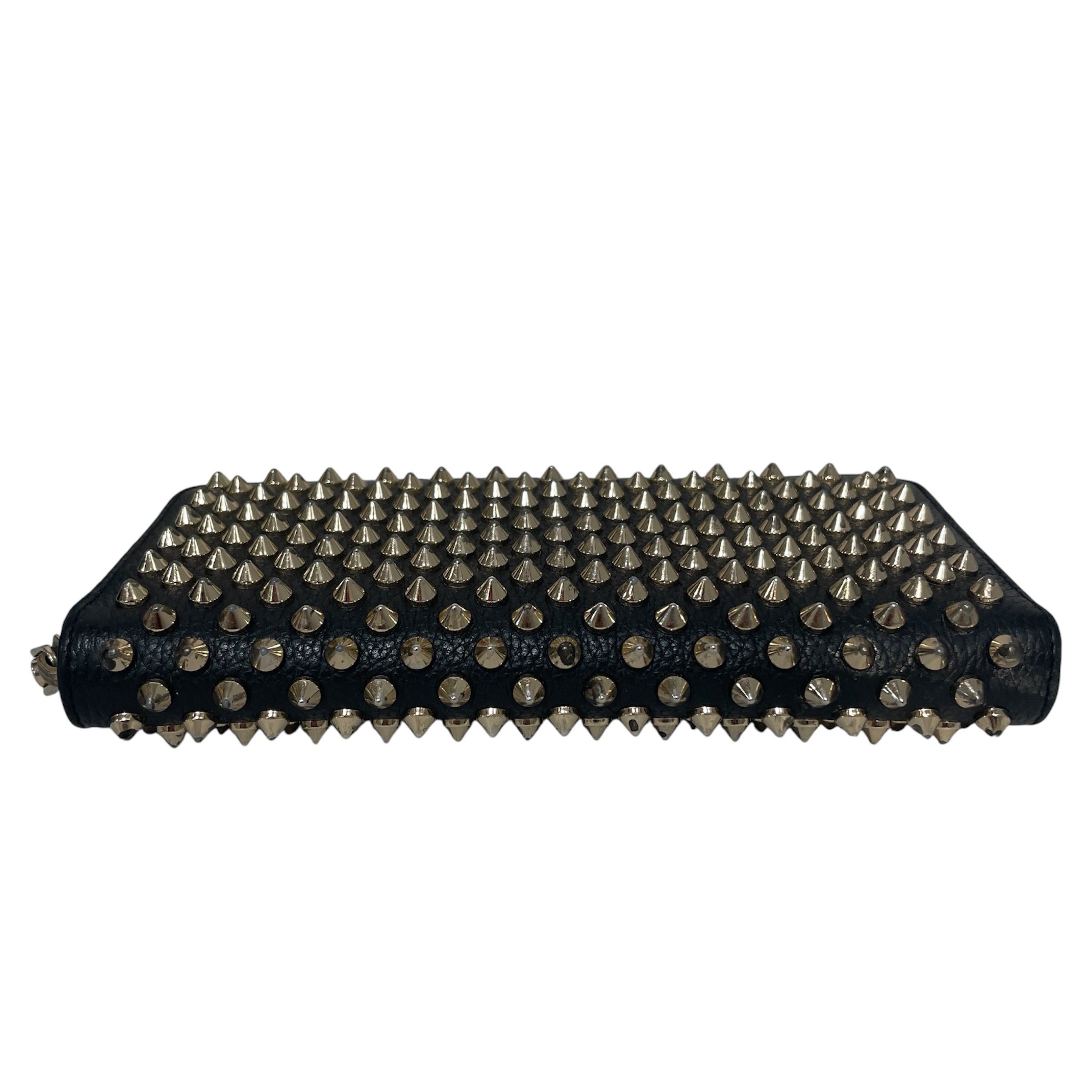 Christian Louboutin/Long Wallet/Leather/BLK/iked Wallet view 3