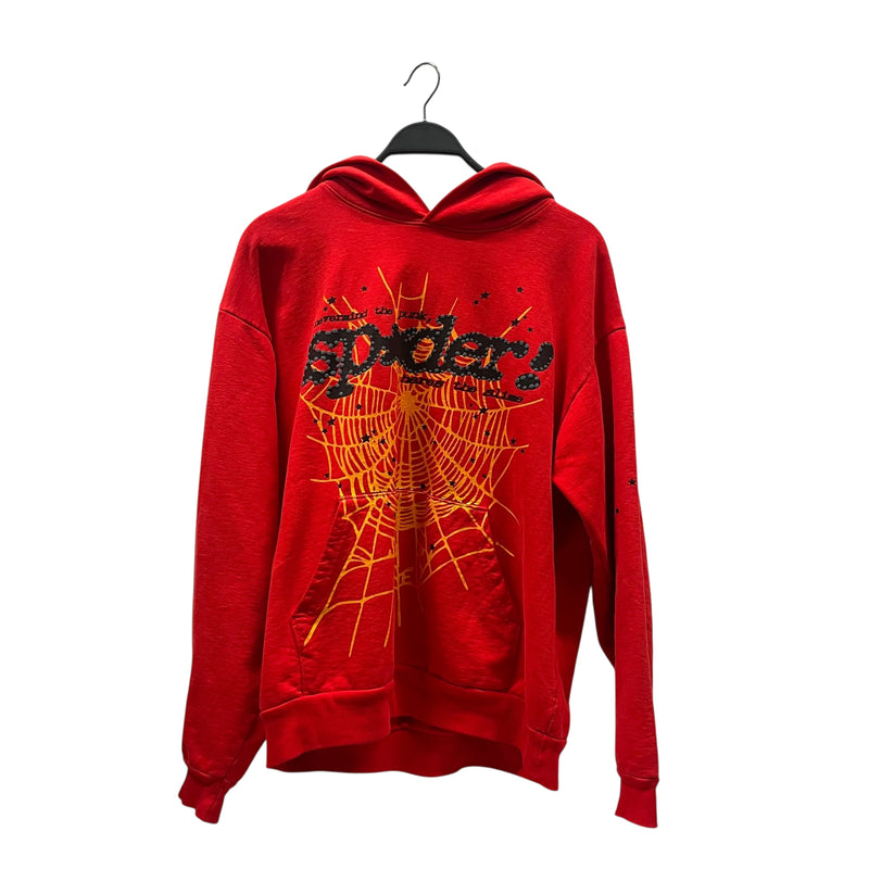 Sp5der/Hoodie/L/Cotton/RED/