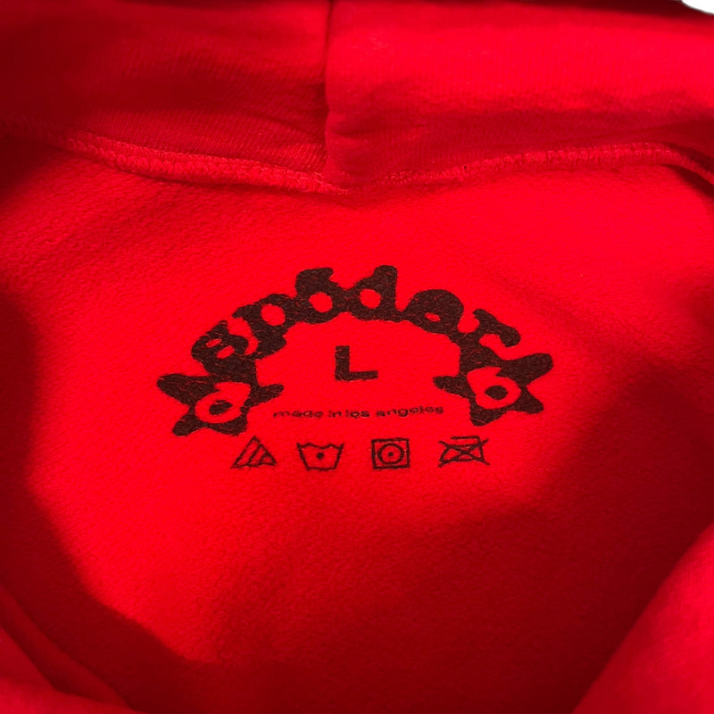 Sp5der/Hoodie/L/Cotton/RED/