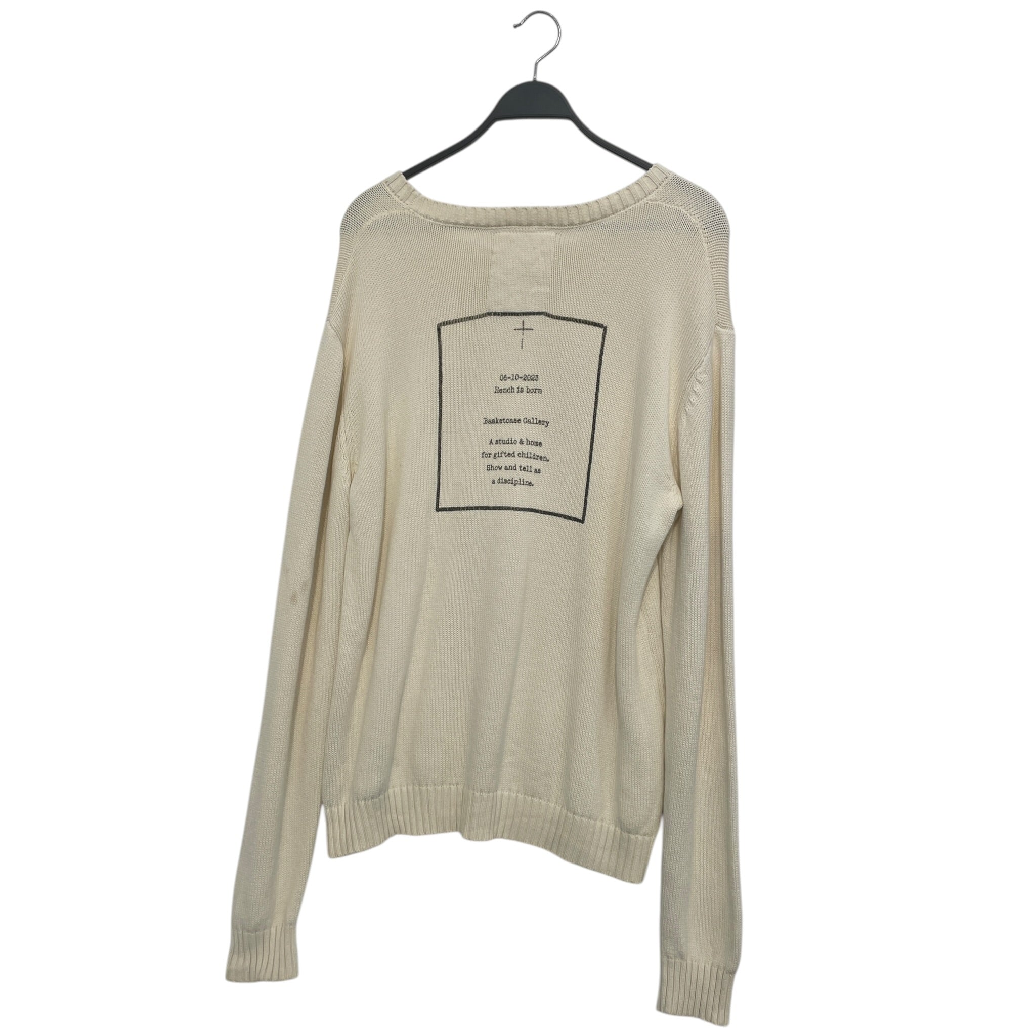 basketcase gallery/Sweater/L/Cotton/CRM/KNIT SWEATER view 2