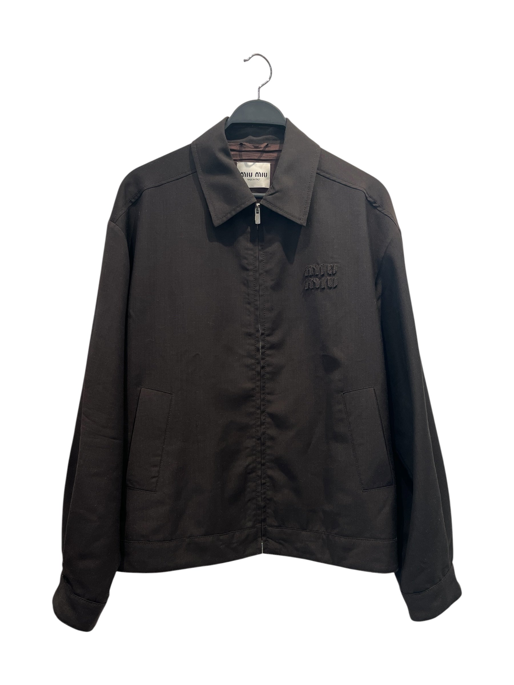 MIU MIU/Jacket/40/Mohair/BRW/MOHAIR BLOUSON JKT view 1