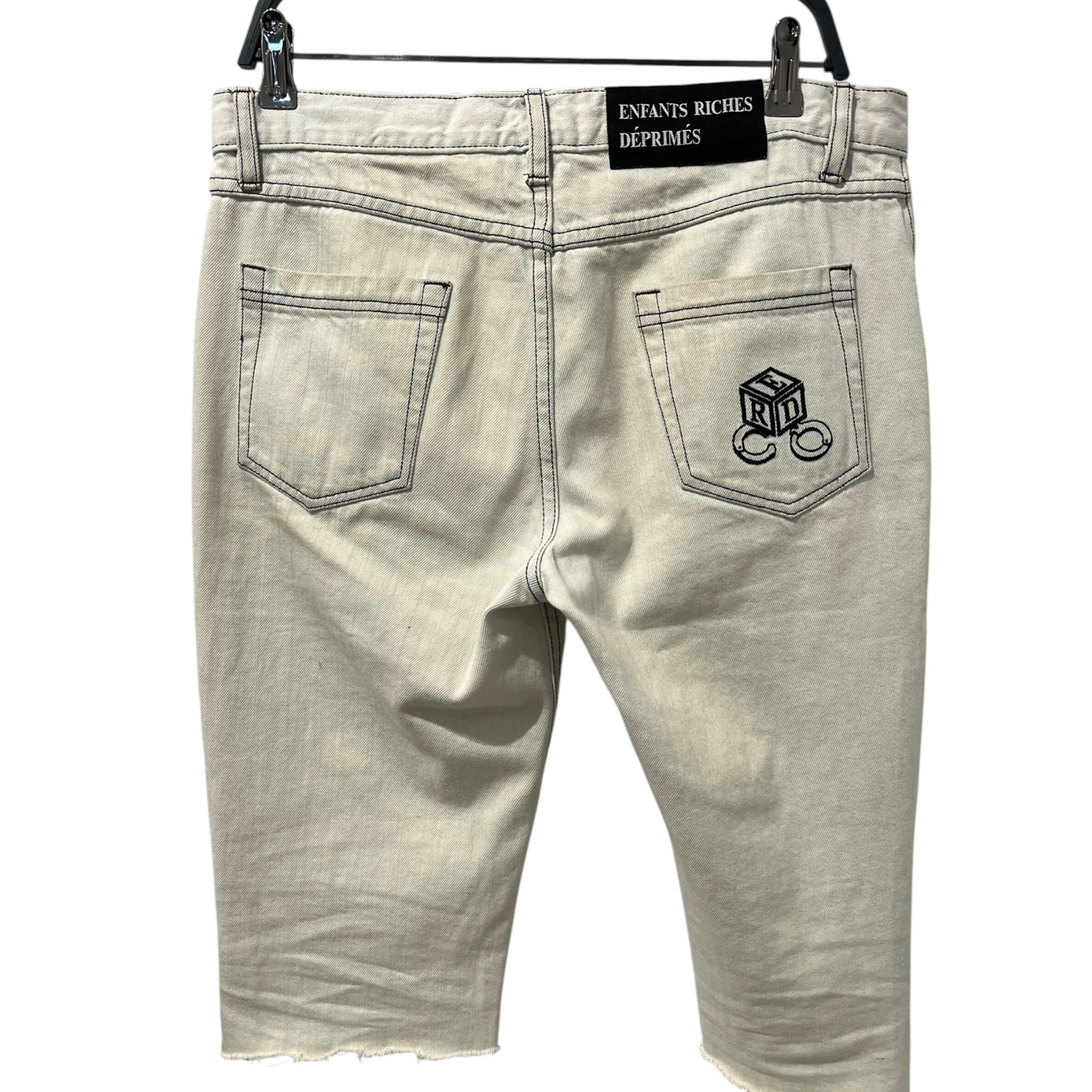 enfants riches deprimes/Shorts/31/Cotton/WHT/CUTOFF JEANS DICE POCKET view 2