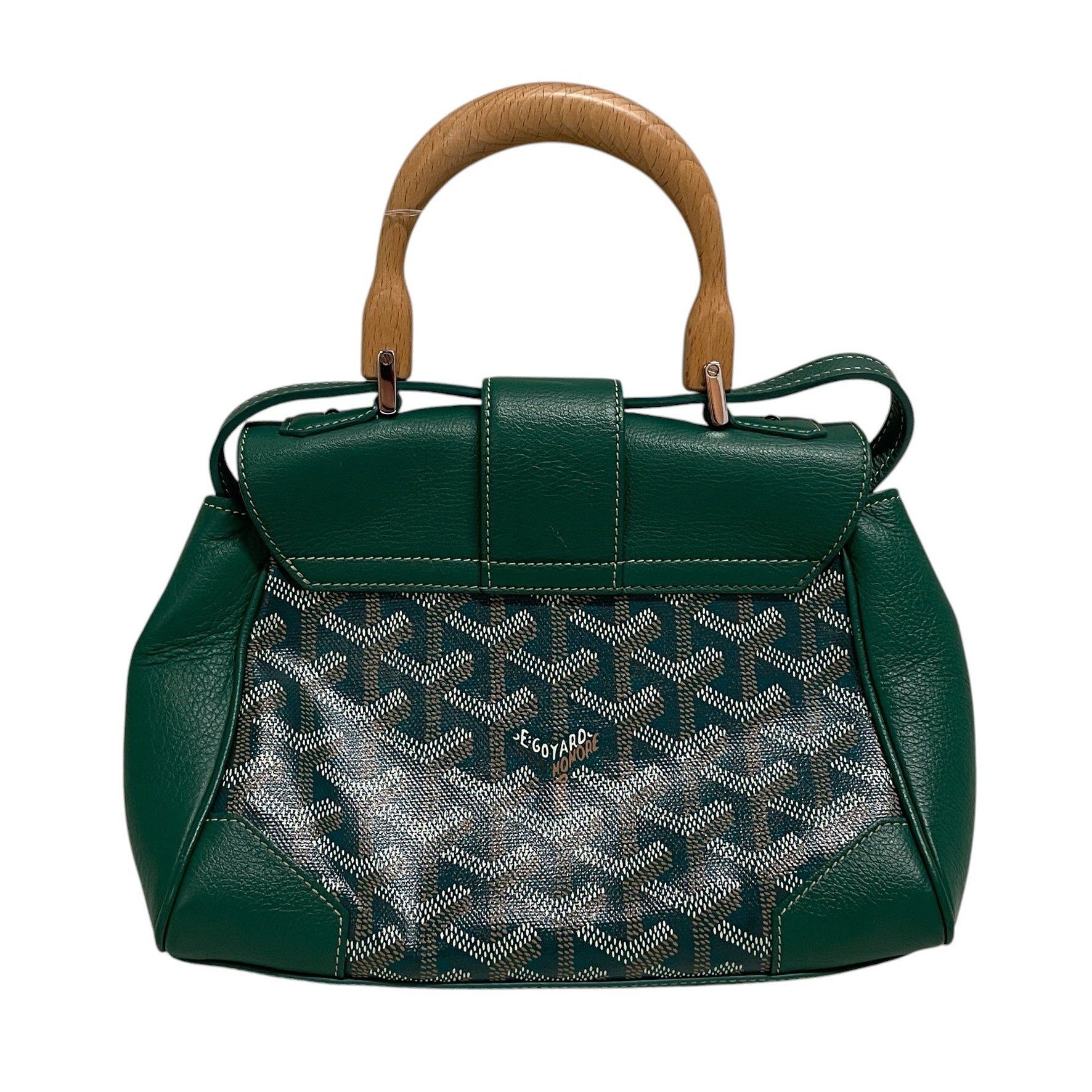 GOYARD/Bag/Leather/GRN/wood handle view 2