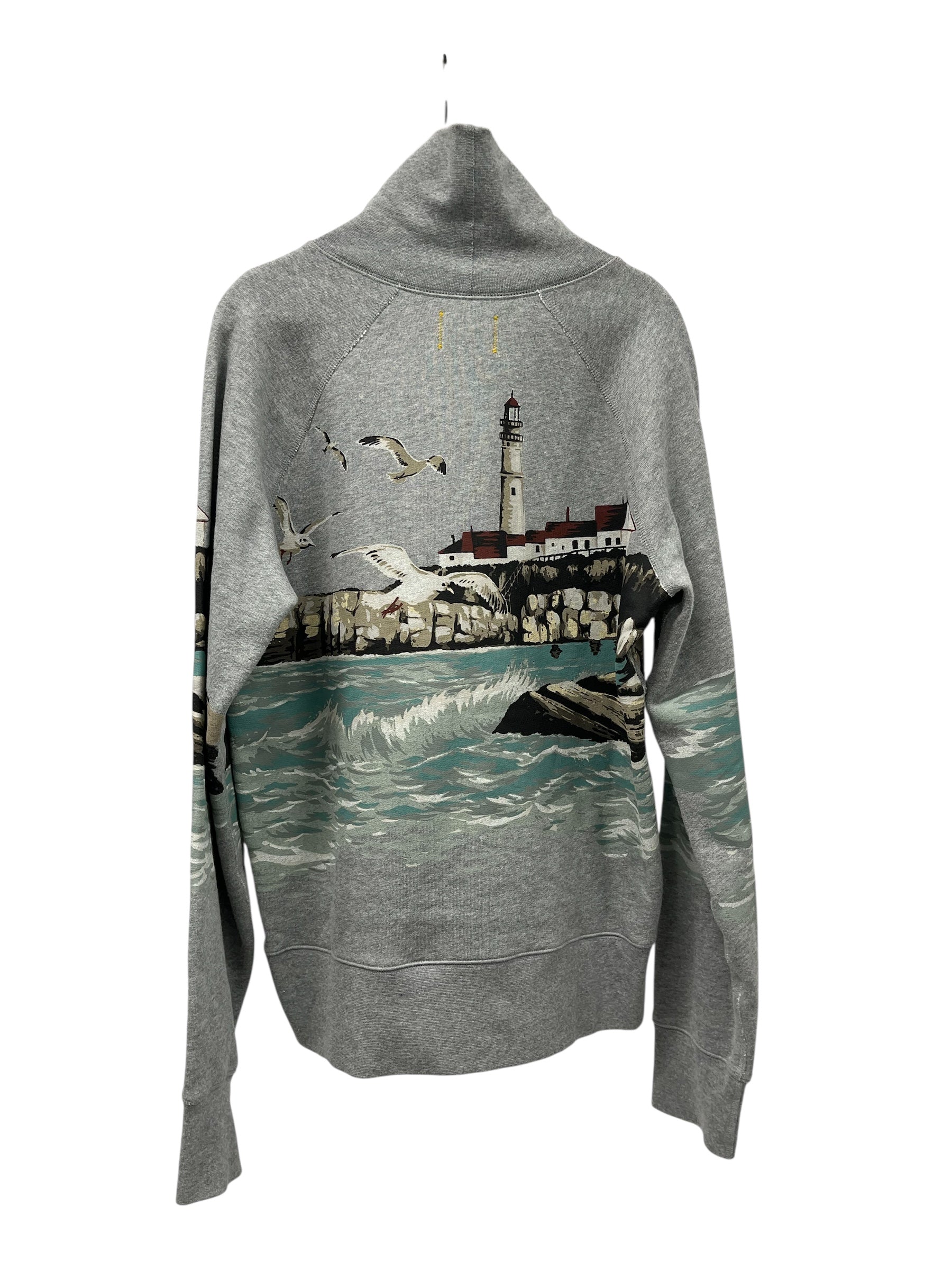 TODD SNYDER/L.L.Bean/Sweatshirt/M/Graphic/Cotton/GRY/Turtle Neck/LIGHTHOUSE TURTLE NECK view 2