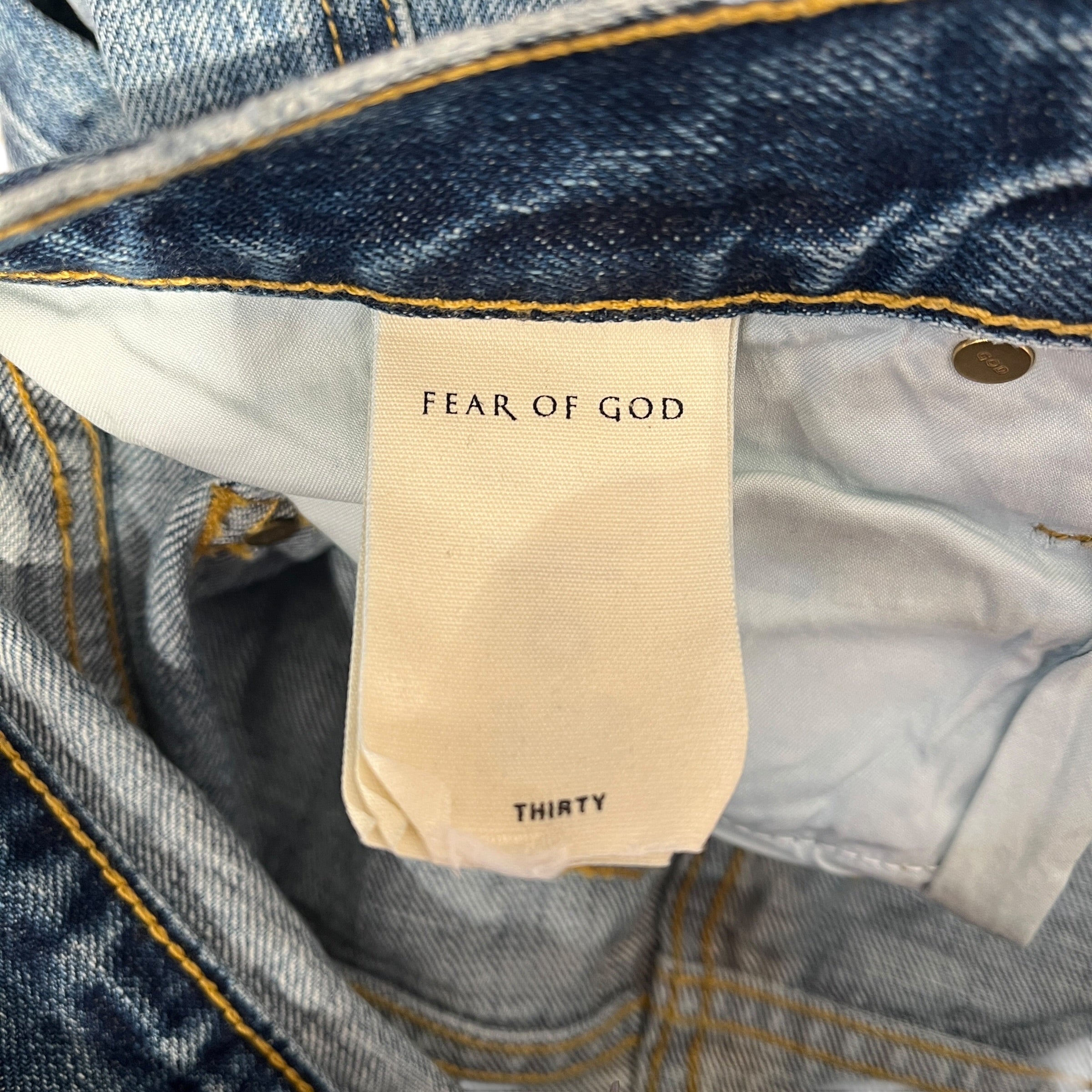 FEAR OF GOD/Skinny Pants/30/Denim/BLU/ANKLE ZIPPERS RN 139190 view 4
