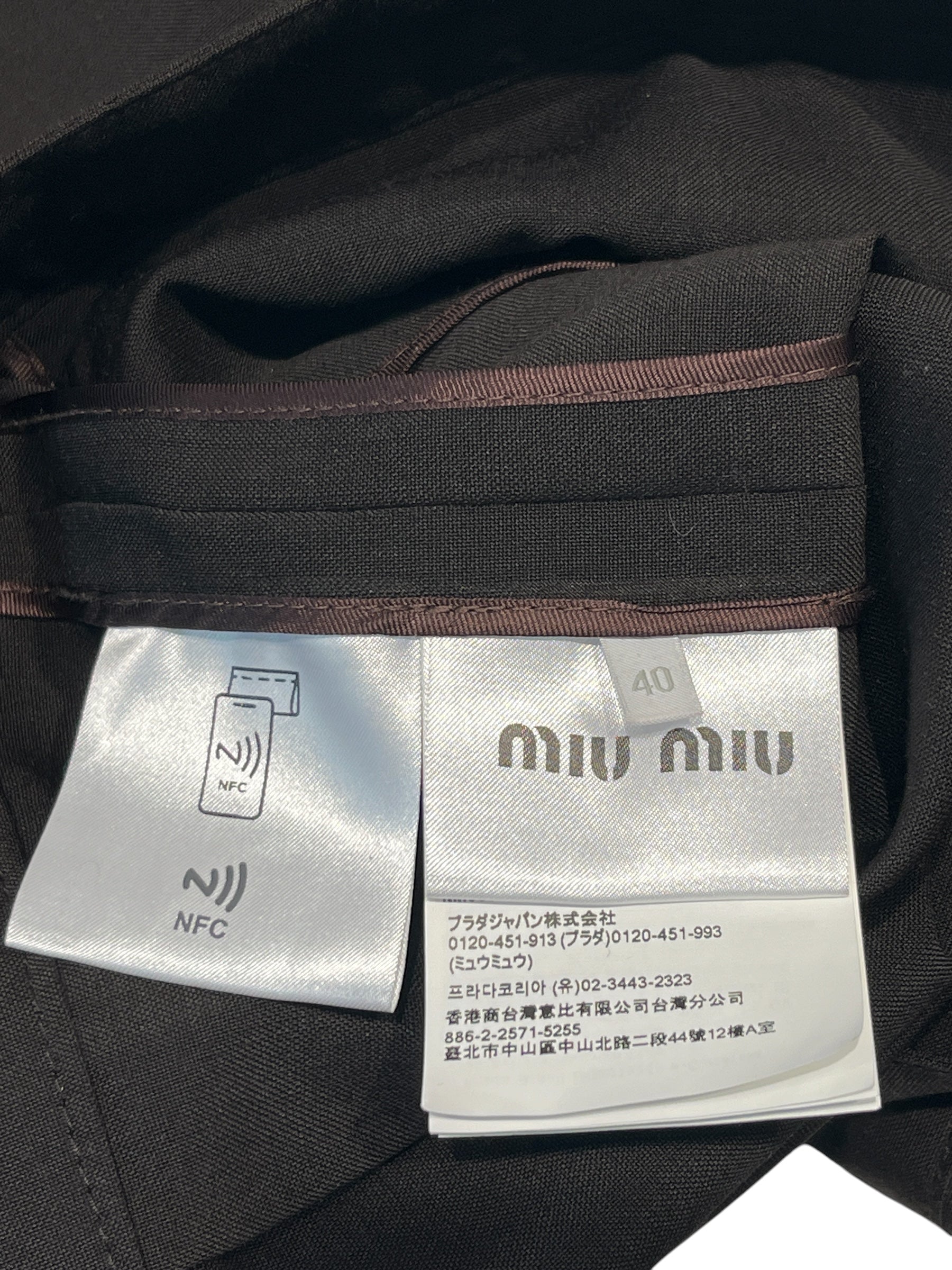 MIU MIU/Jacket/40/Mohair/BRW/MOHAIR BLOUSON JKT view 5