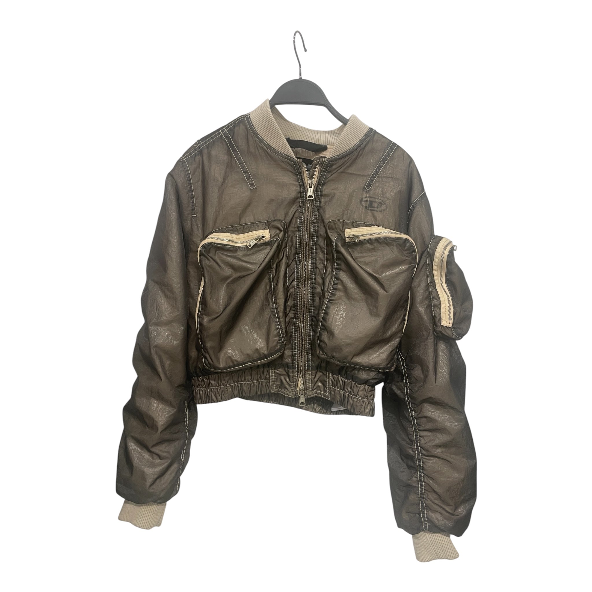 DIESEL/Windbreaker/L/Nylon/GRN/GRN KHAKI DIESEL view 1