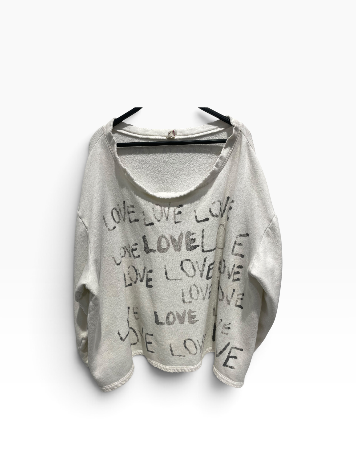 Magnolia Pearl/Sweatshirt/All Over Print/Cotton/WHT/LOVE AMOR Crewneck view 1