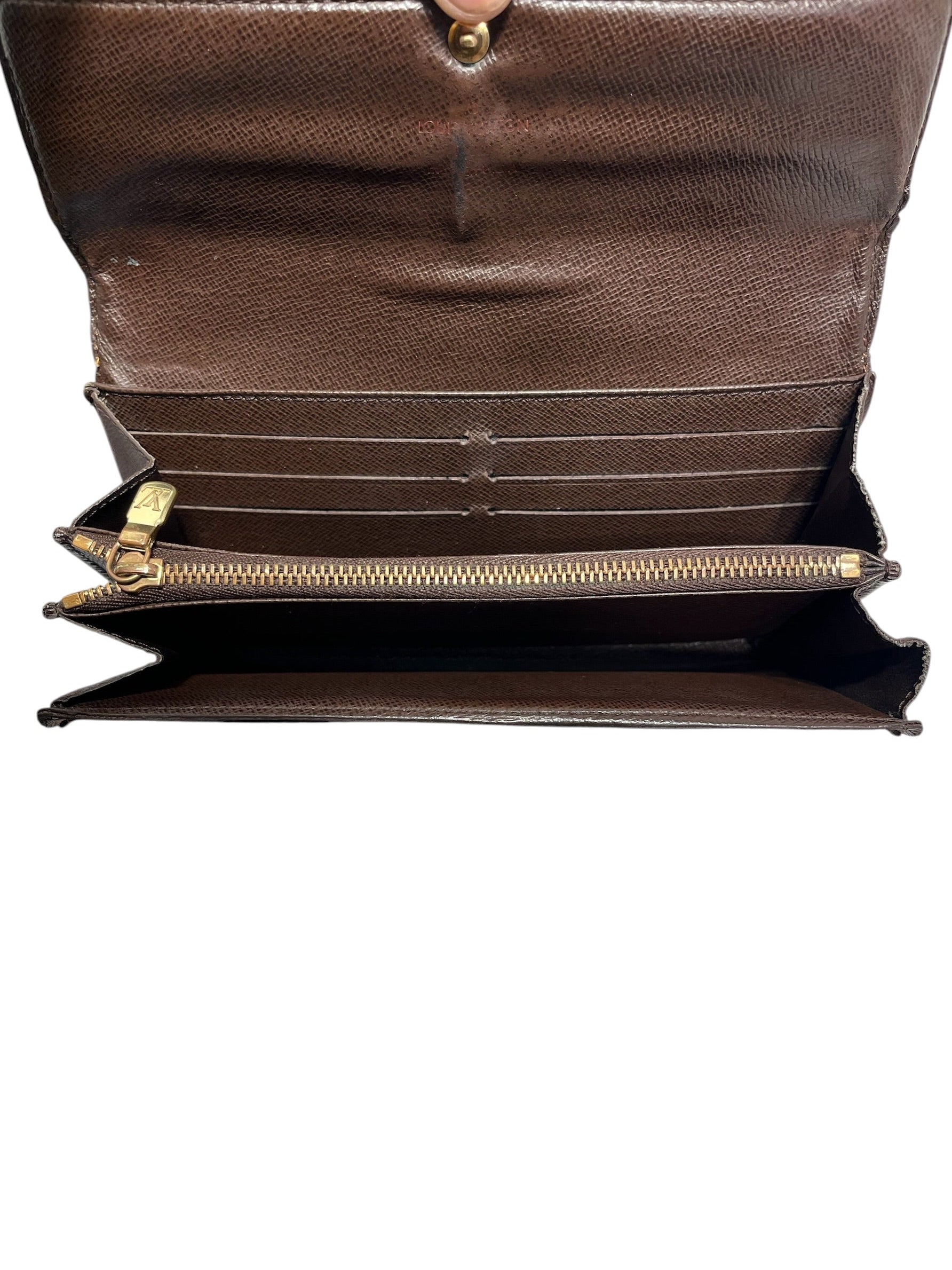 LOUIS VUITTON/Long Wallet/Monogram/Leather/MLT/L's/DAMIER view 3