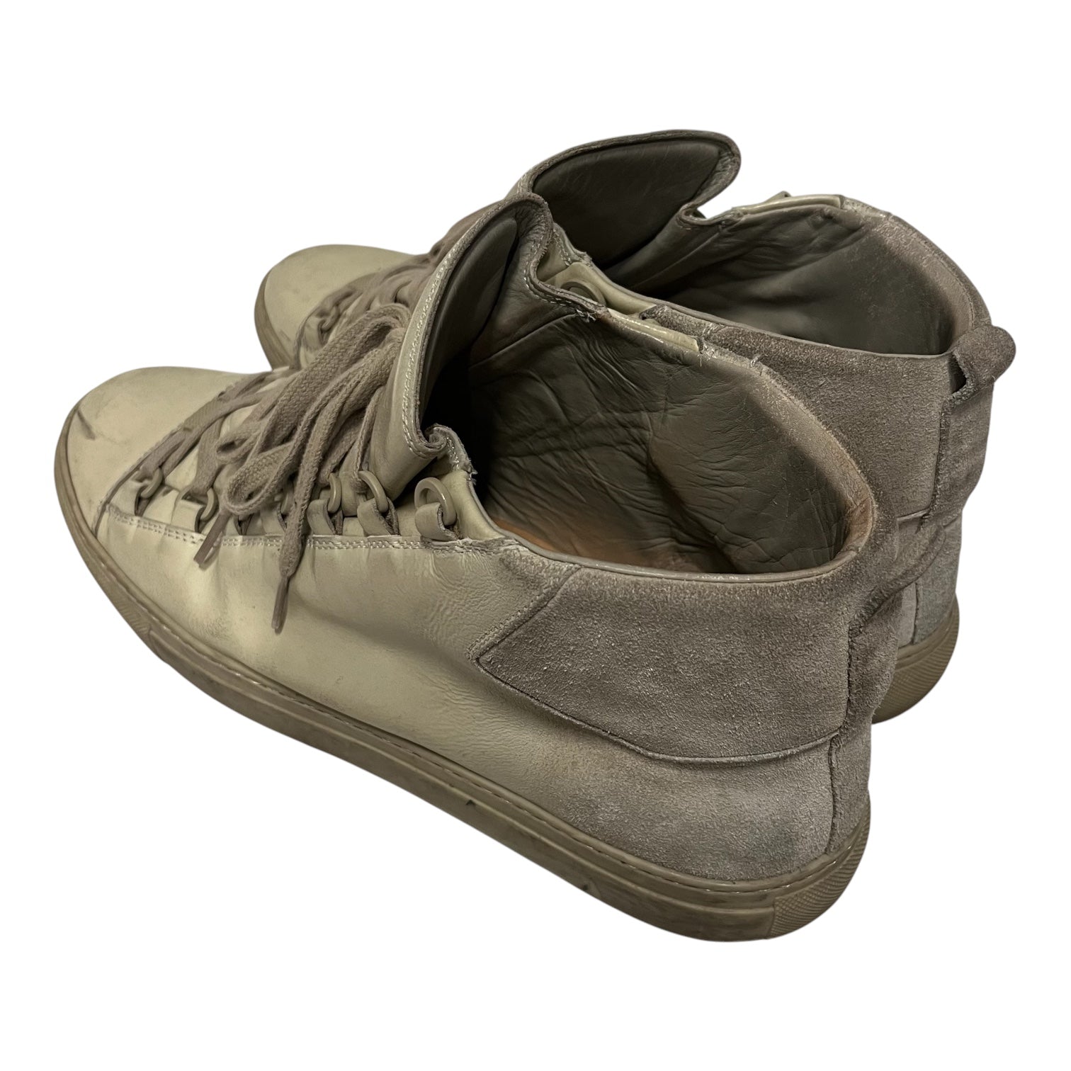 BALENCIAGA/Low-Sneakers/US 12/Leather/CRM/ view 2