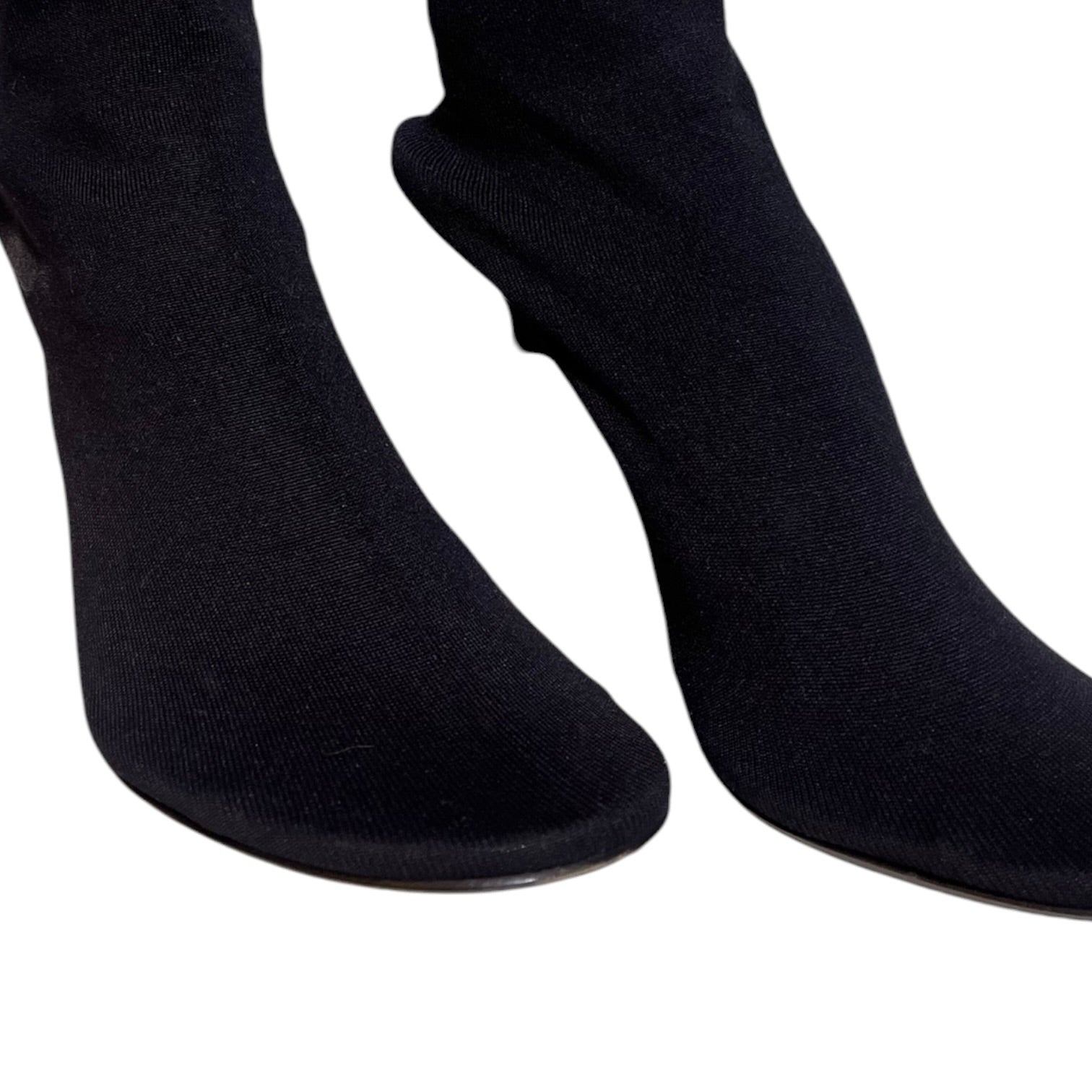 BALENCIAGA/Heels/EU 37/Cotton/BLK/KNITTED ANKLE HEEL view 1