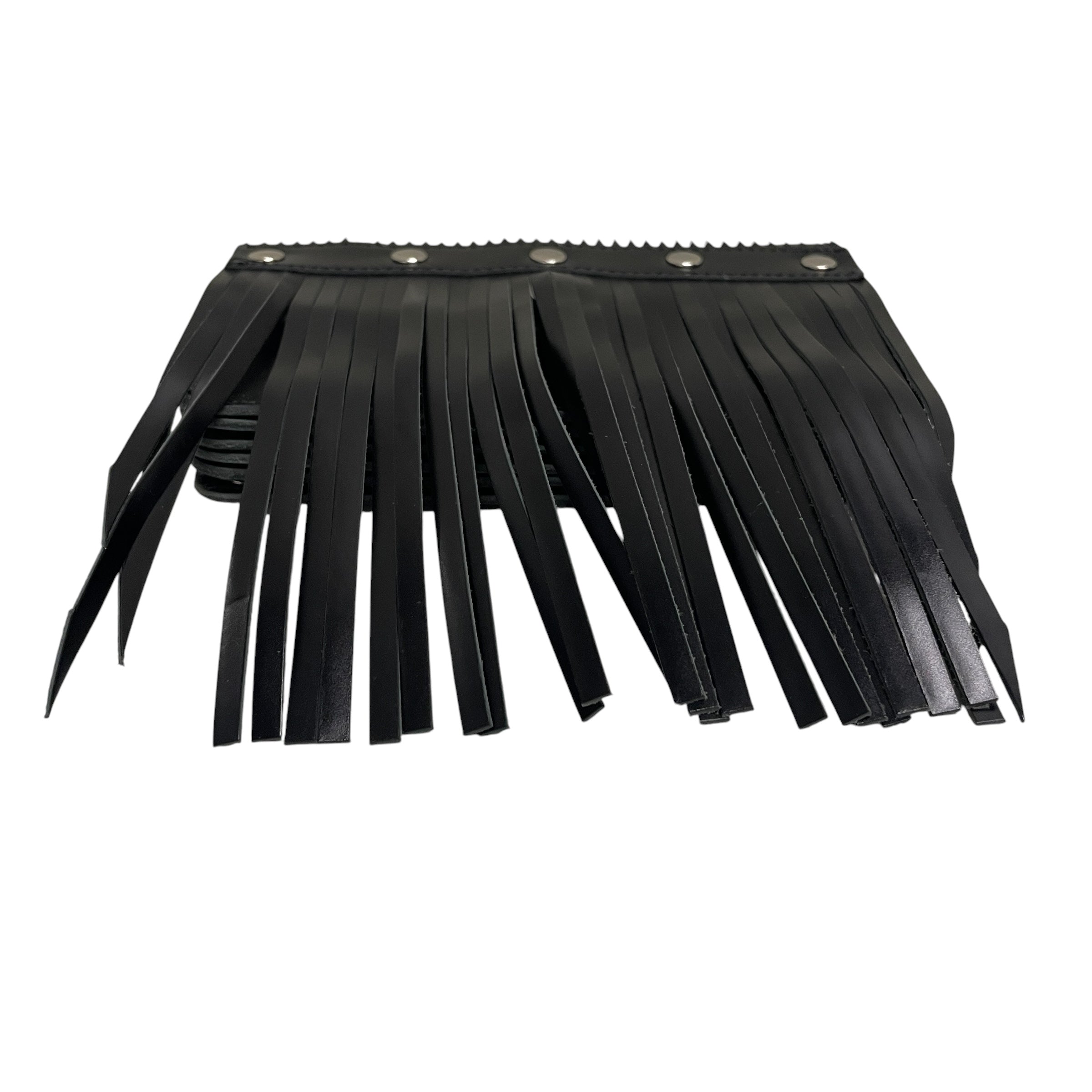 Wallet COMME des GARCONS/Long Wallet/Leather/BLK/FRINGE/BUTTON view 3