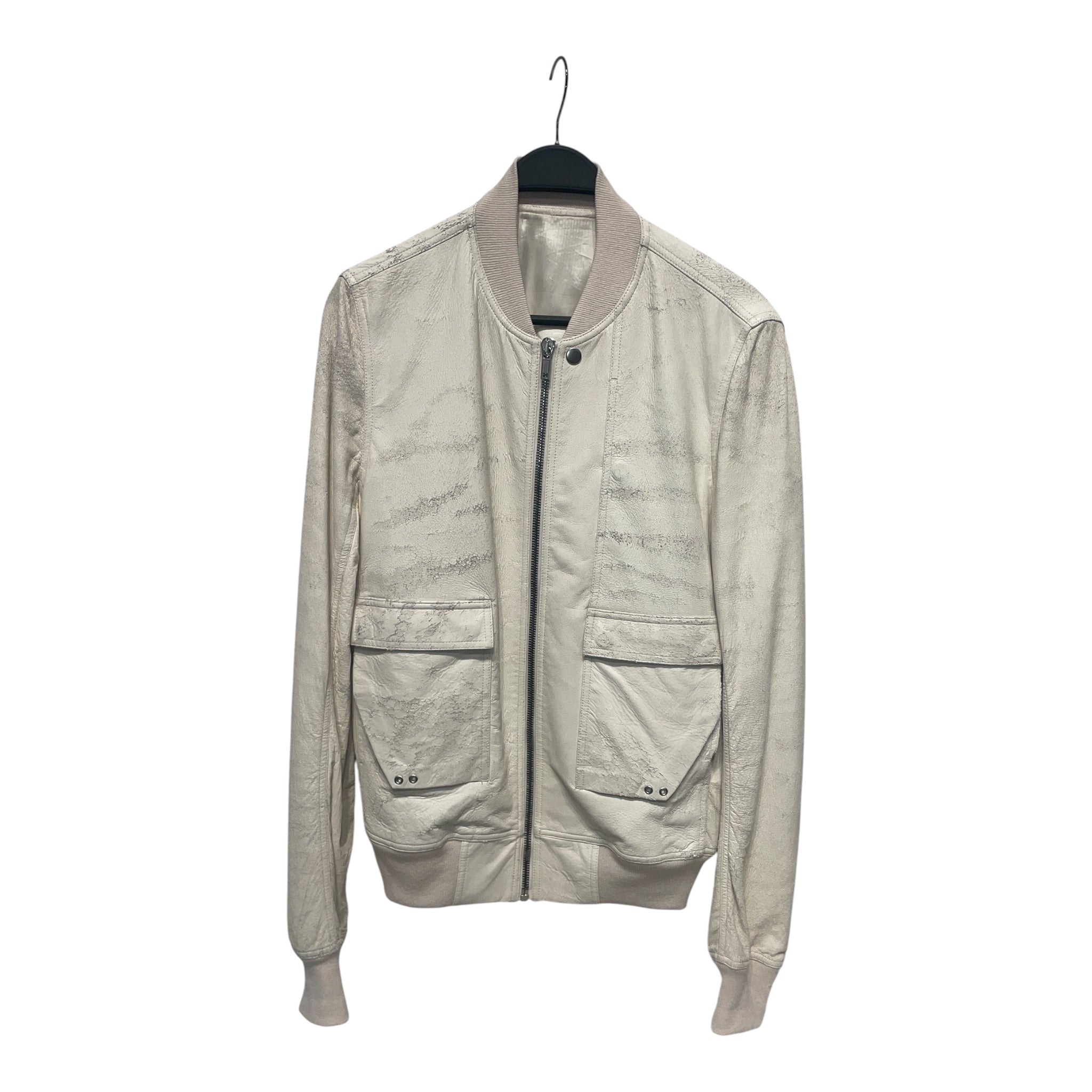Rick Owens/Jacket/40/Leather/WHT/Babel S/S 2019 RU19S2773-LBA view 1