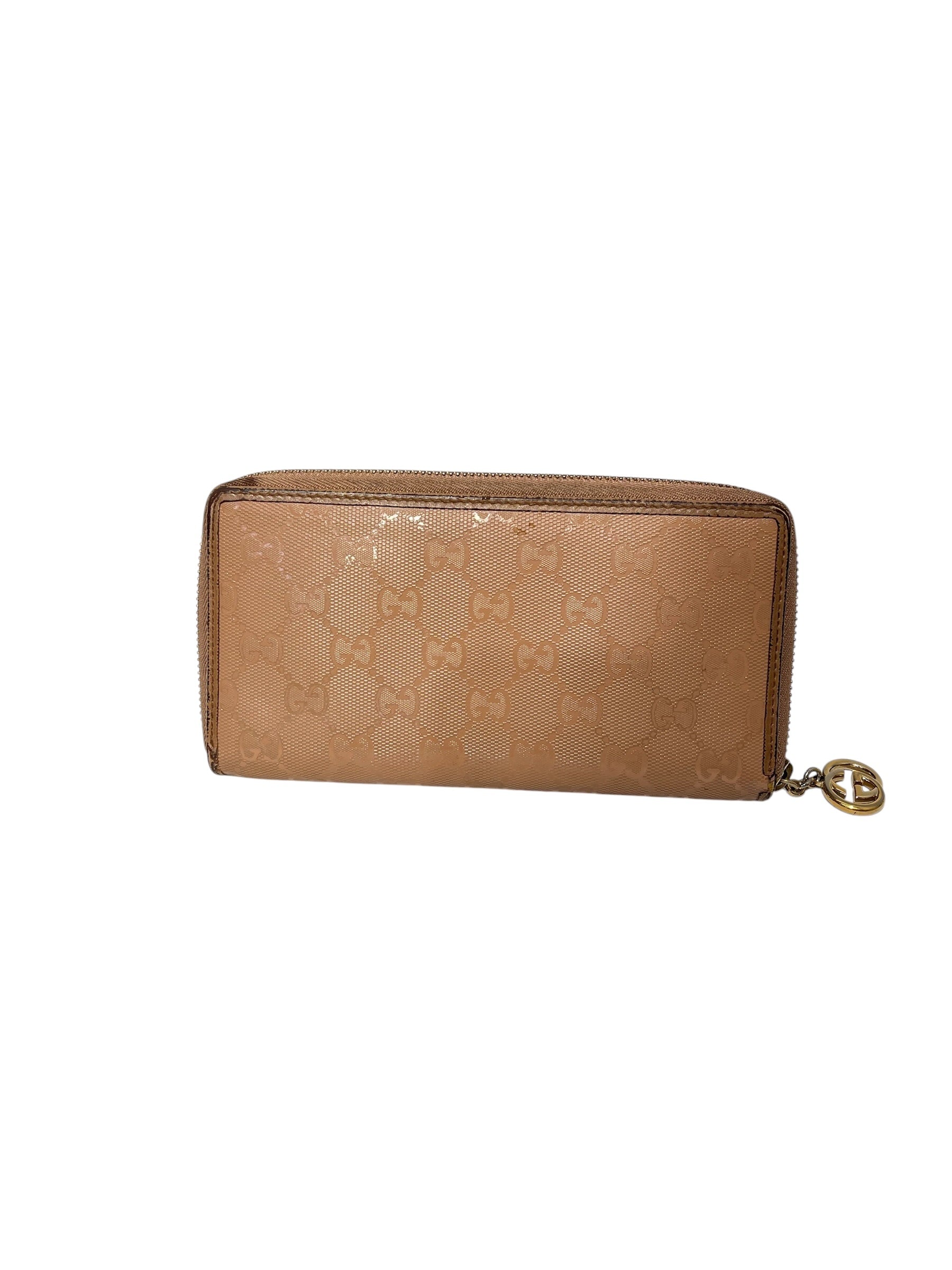 GUCCI/Long Wallet/Monogram/Leather/BEG/L's/ view 1