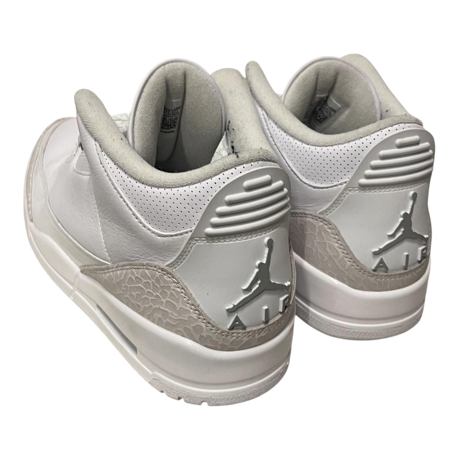 NIKE/Hi-Sneakers/US 12/Leather/WHT/JORDAN 3 RETRO "PURE MONEY" view 2