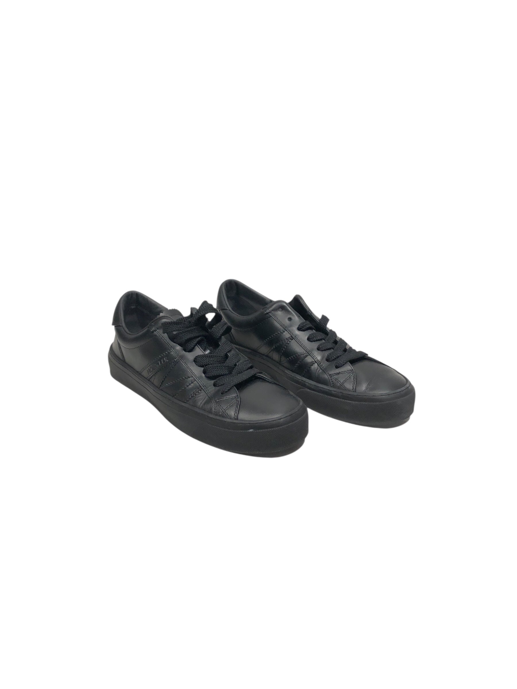 MONCLER/Low-Sneakers/US 7/Leather/BLK/ view 1