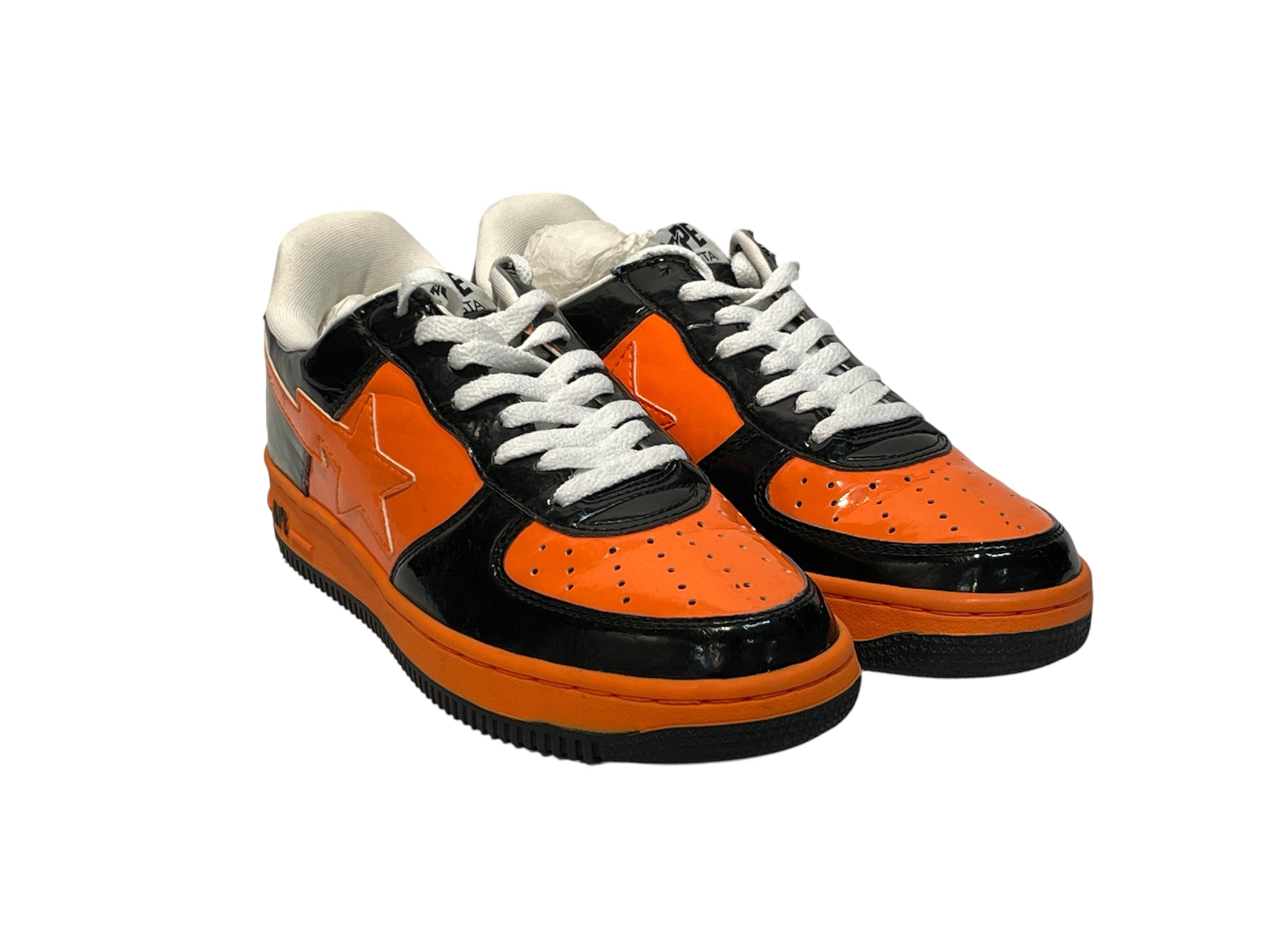 BAPE STA!/Low-Sneakers/US 8/Leather/ORN/Halloween view 1
