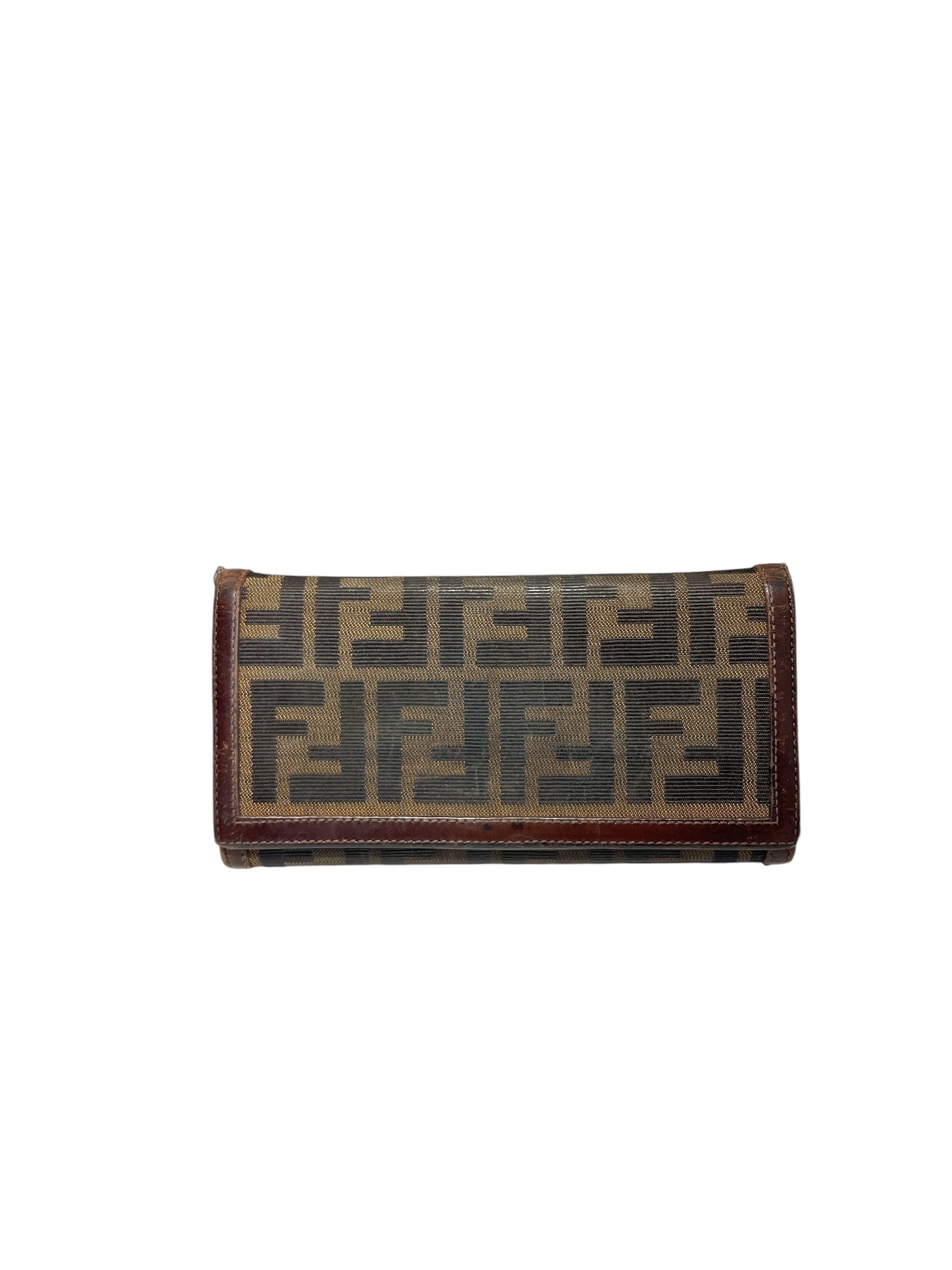 FENDI/Long Wallet/Monogram/Leather/BRW/L's/ view 1