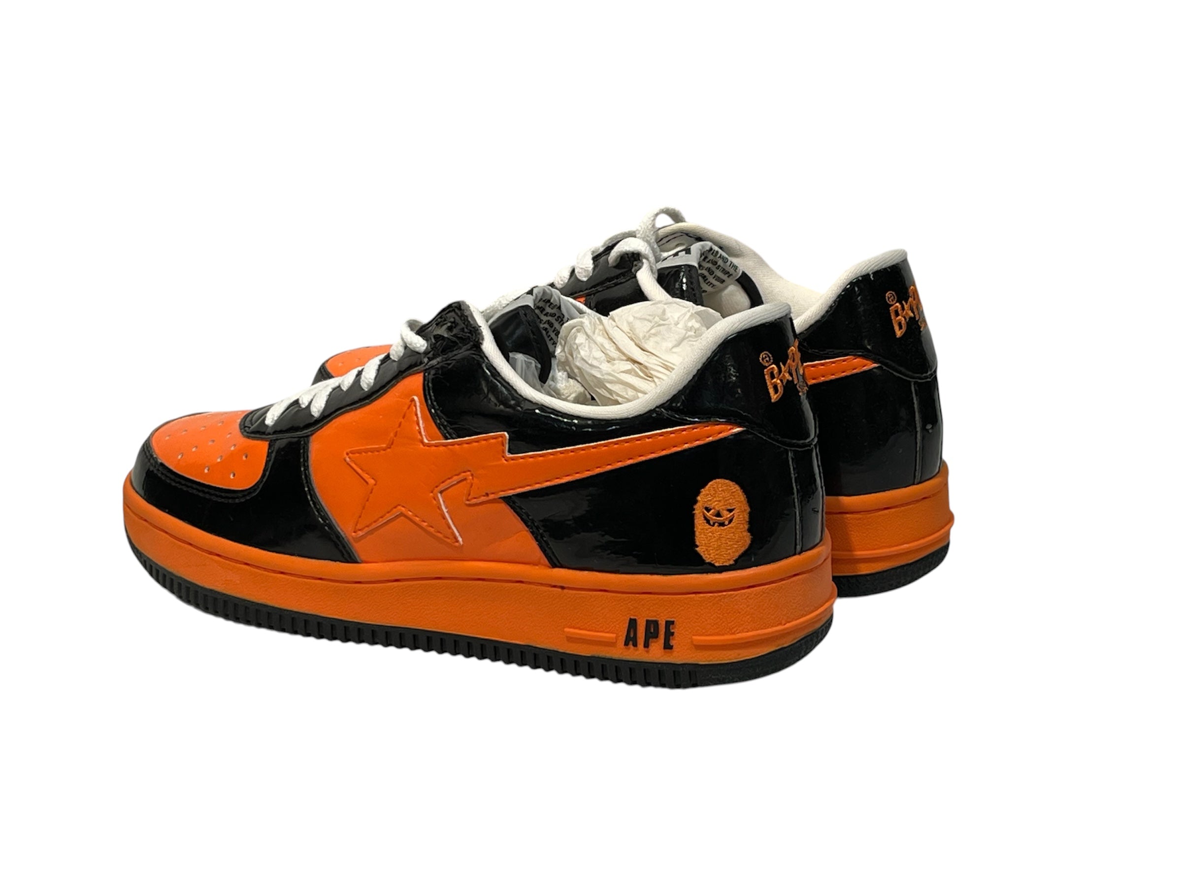 BAPE STA!/Low-Sneakers/US 8/Leather/ORN/Halloween view 2