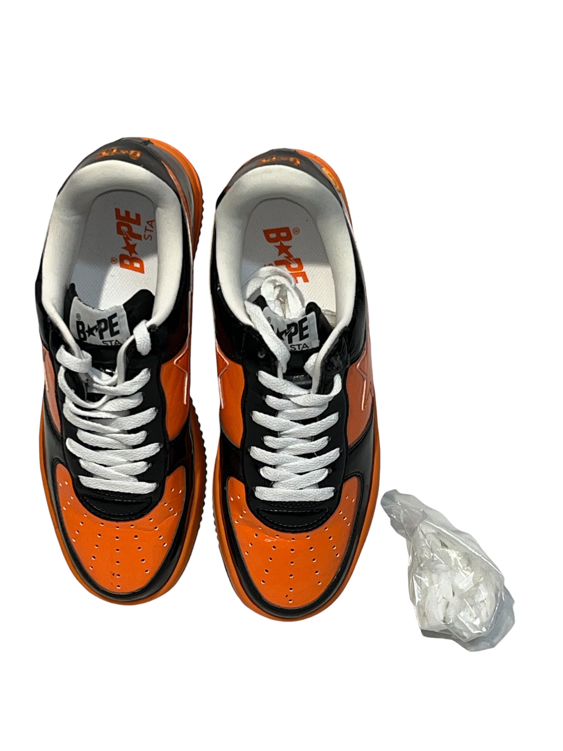 BAPE STA!/Low-Sneakers/US 8/Leather/ORN/Halloween view 3
