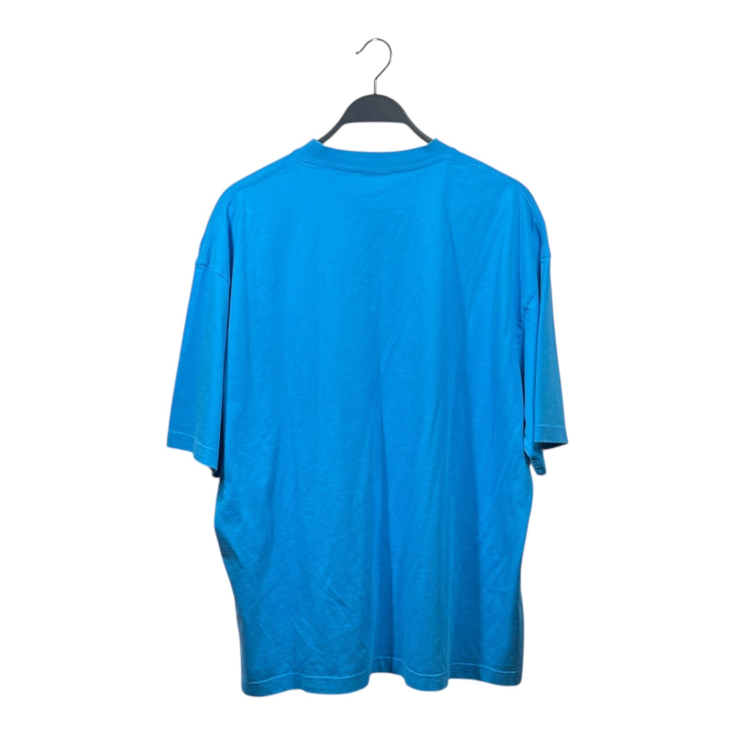 BALENCIAGA/T-Shirt/XL/Cotton/BLU/DOUBLE B EMBROIDERED LOGO view 2