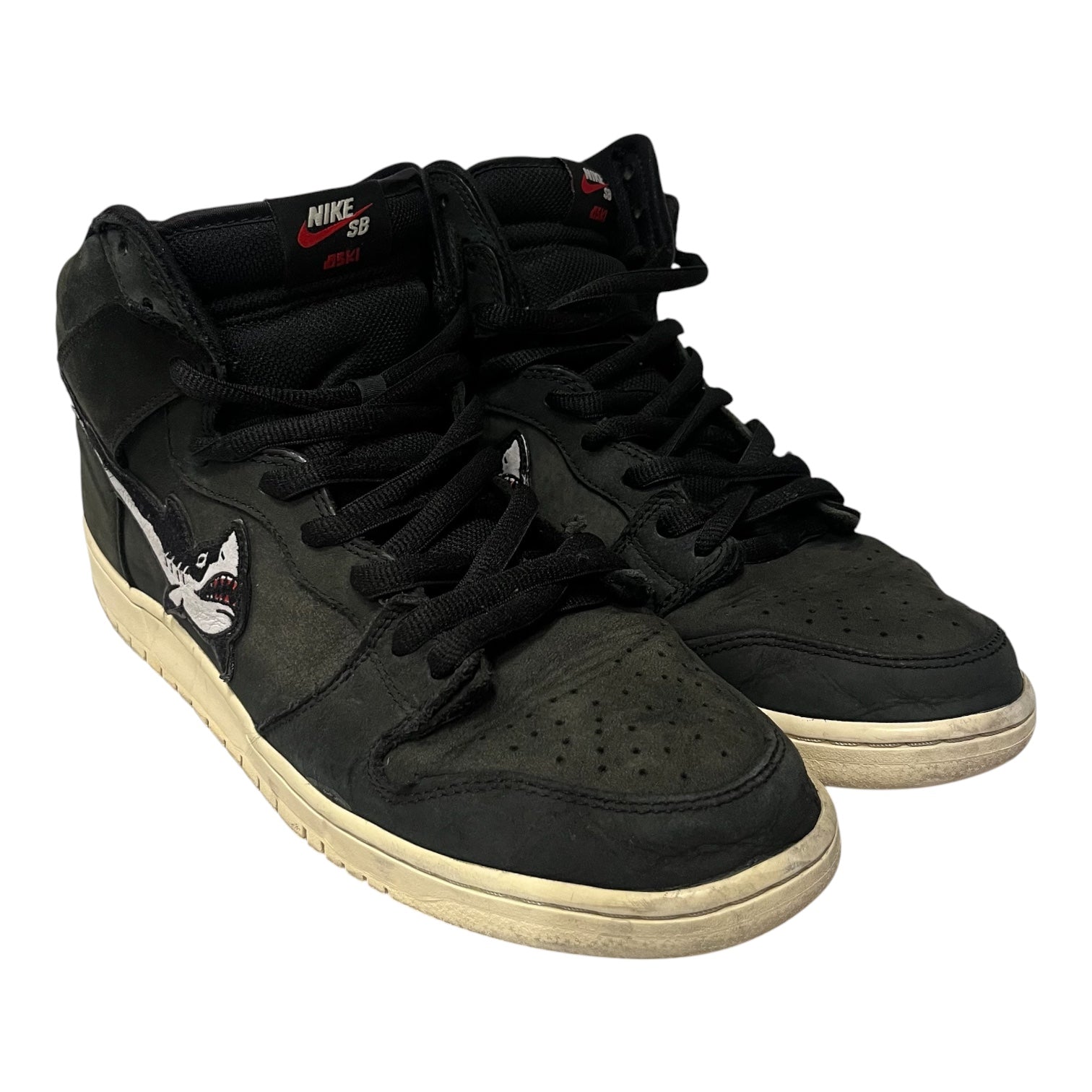 NIKE SB/Hi-Sneakers/US 12/Suede/BLK/shark view 1