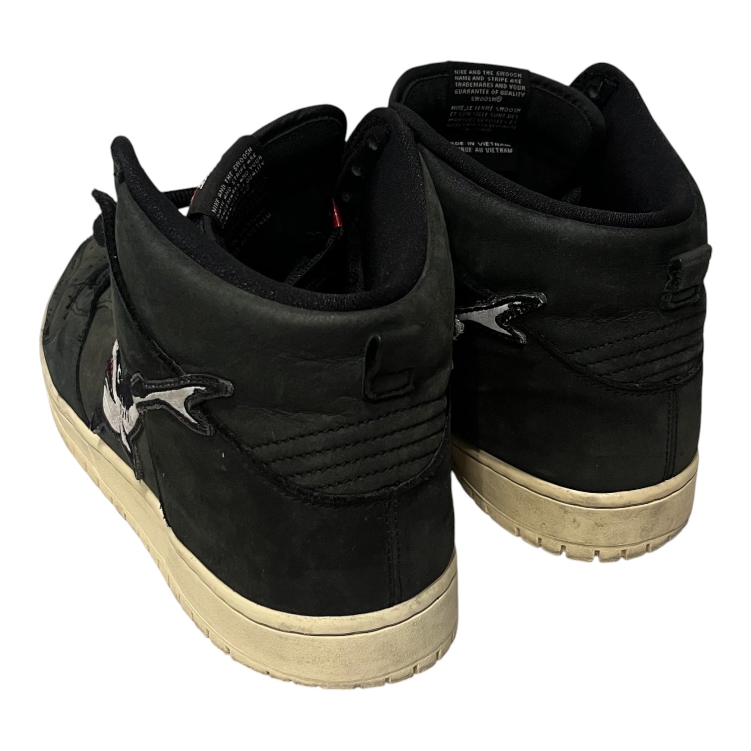 NIKE SB/Hi-Sneakers/US 12/Suede/BLK/shark view 2