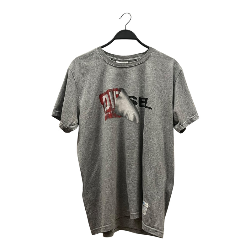 DIESEL/T-Shirt/XL/Cotton/GRY/