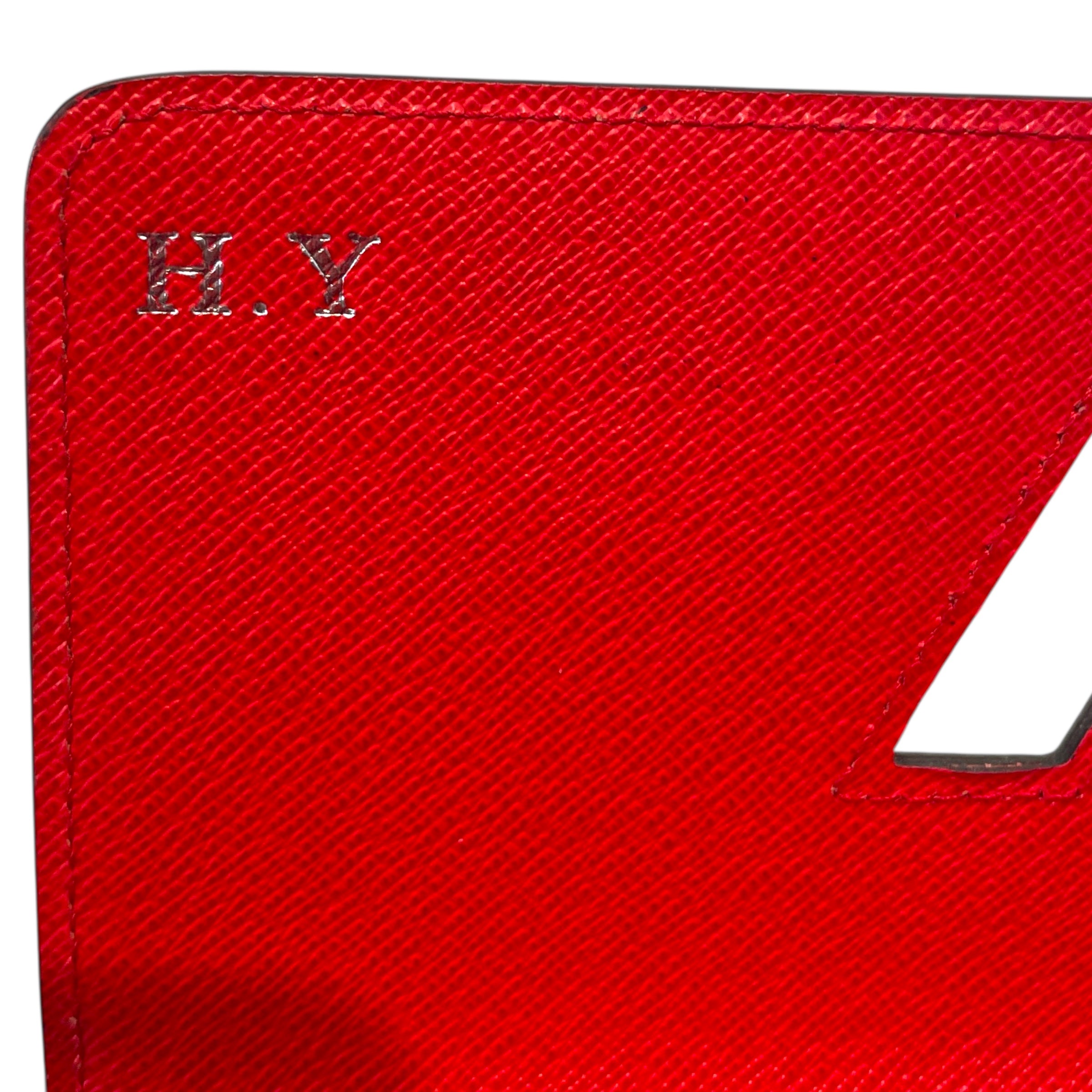 LOUIS VUITTON/Bifold Wallet/Leather/RED/Twist logog view 5