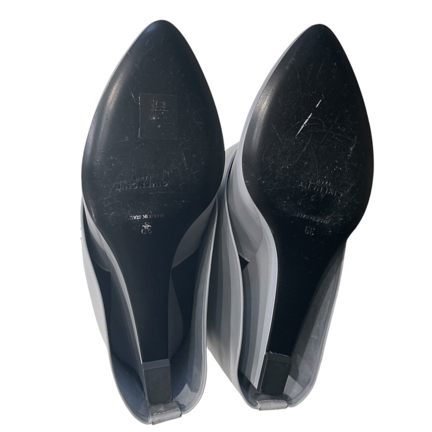 GIVENCHY/Heels/US 7.5/Leather/GRY/SHARKBOOTS view 4