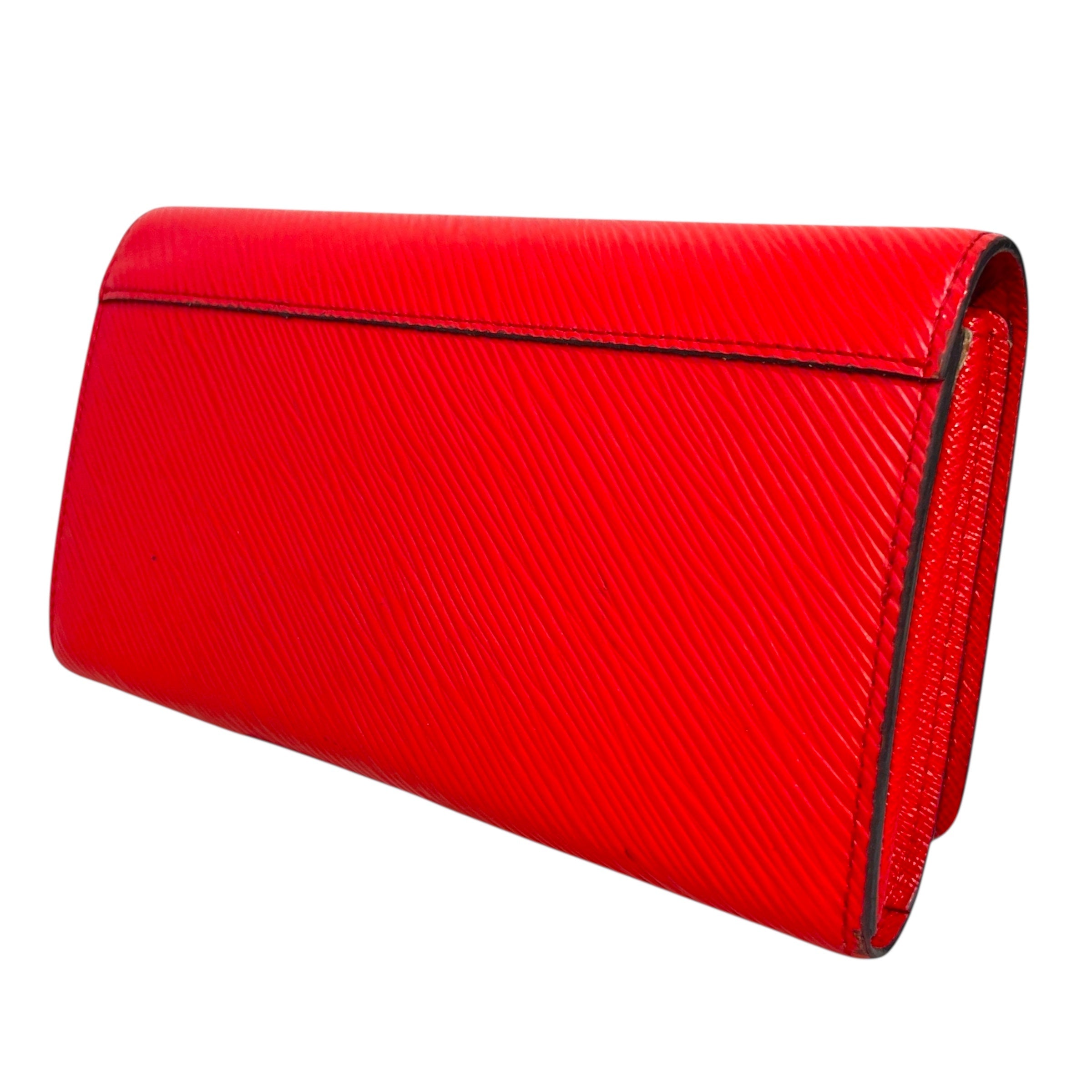 LOUIS VUITTON/Bifold Wallet/Leather/RED/Twist logog view 2