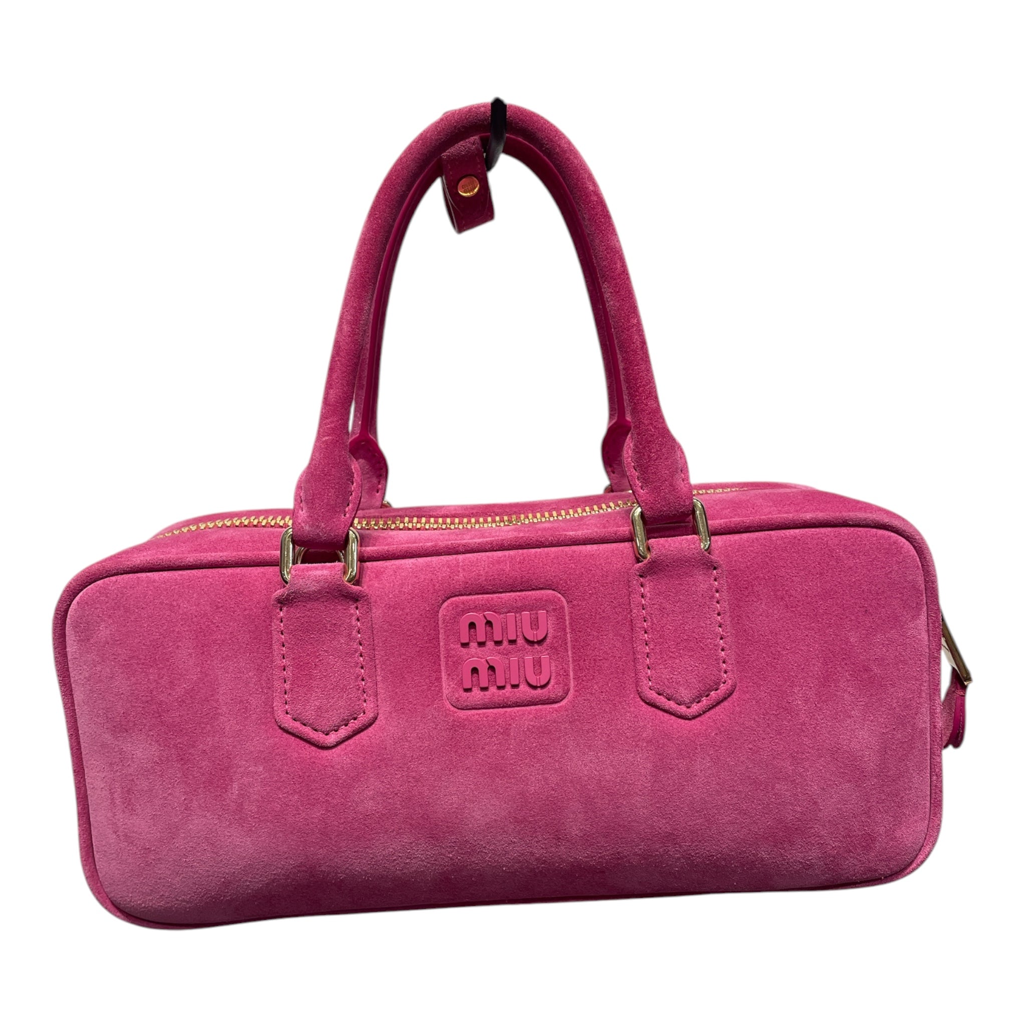 MIU MIU/Bag/Suede/PNK/Arcadie Suede Bag - Fuschia - view 1