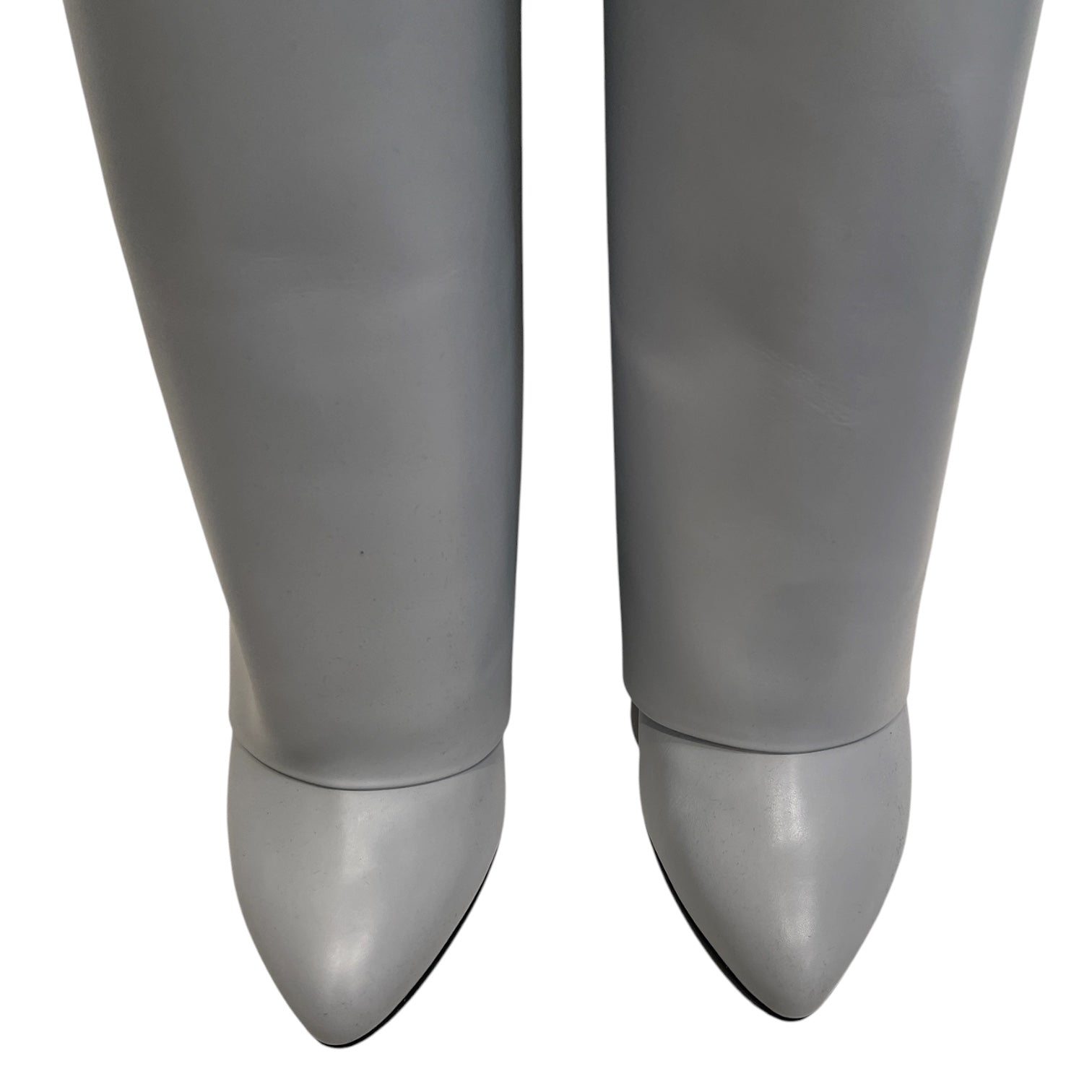 GIVENCHY/Heels/US 7.5/Leather/GRY/SHARKBOOTS view 3