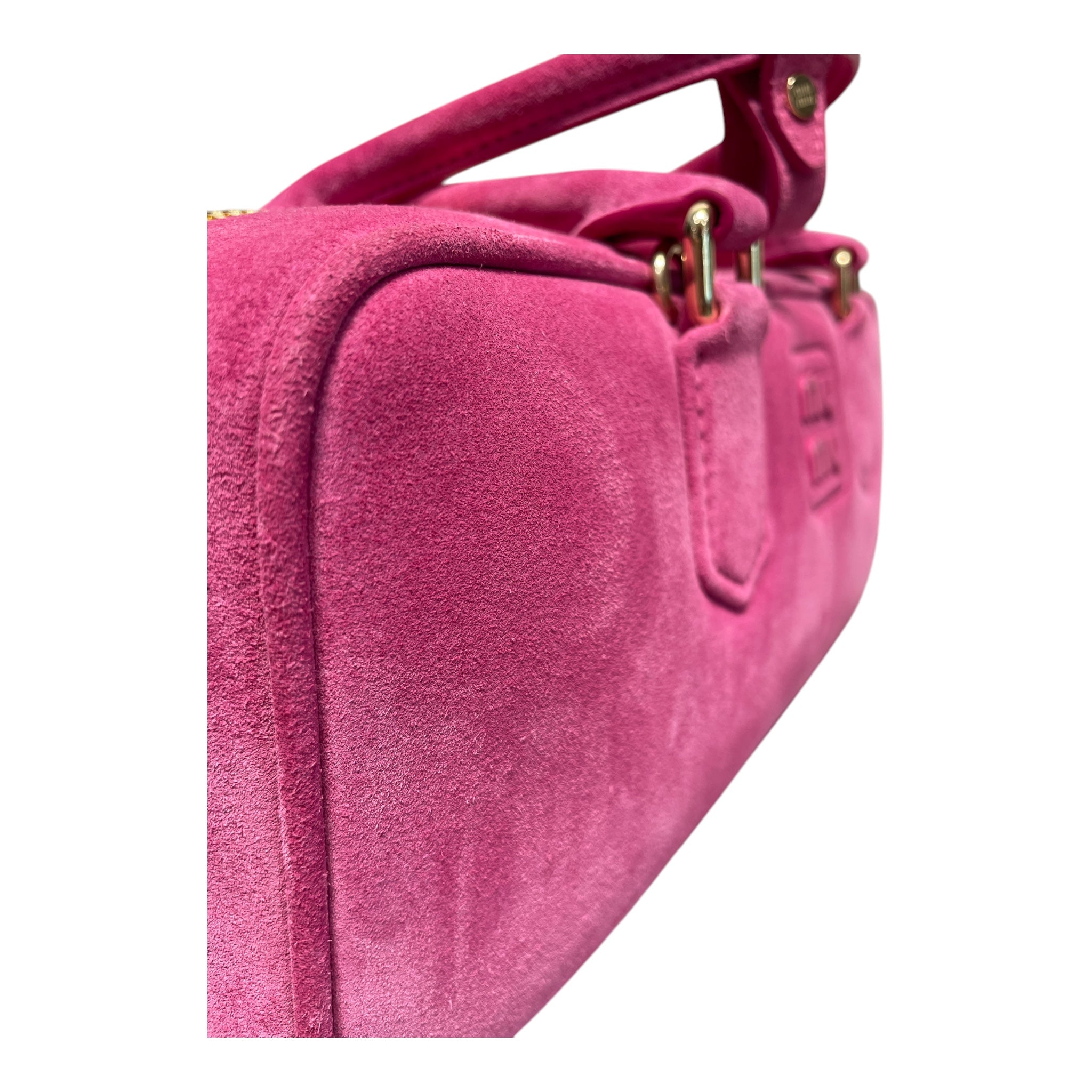 MIU MIU/Bag/Suede/PNK/Arcadie Suede Bag - Fuschia - view 6