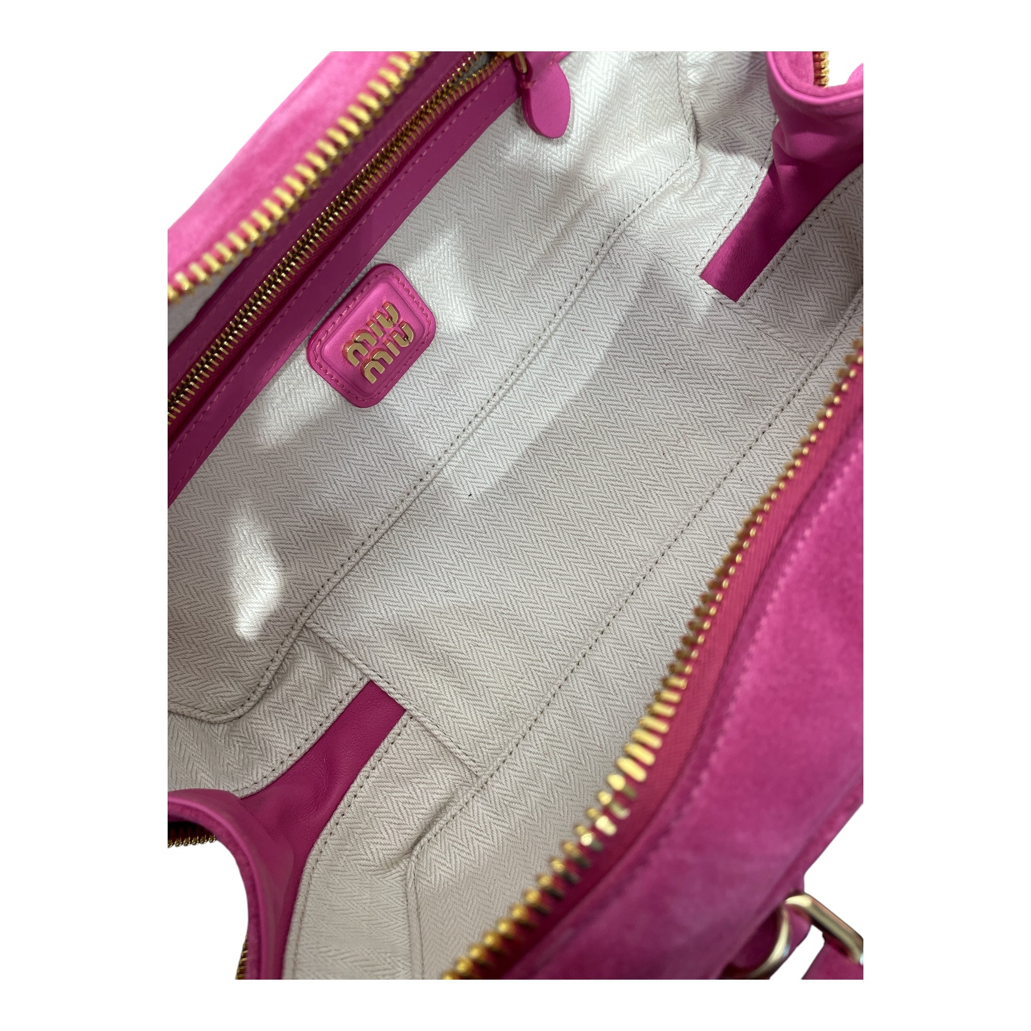 MIU MIU/Bag/Suede/PNK/Arcadie Suede Bag - Fuschia - view 4