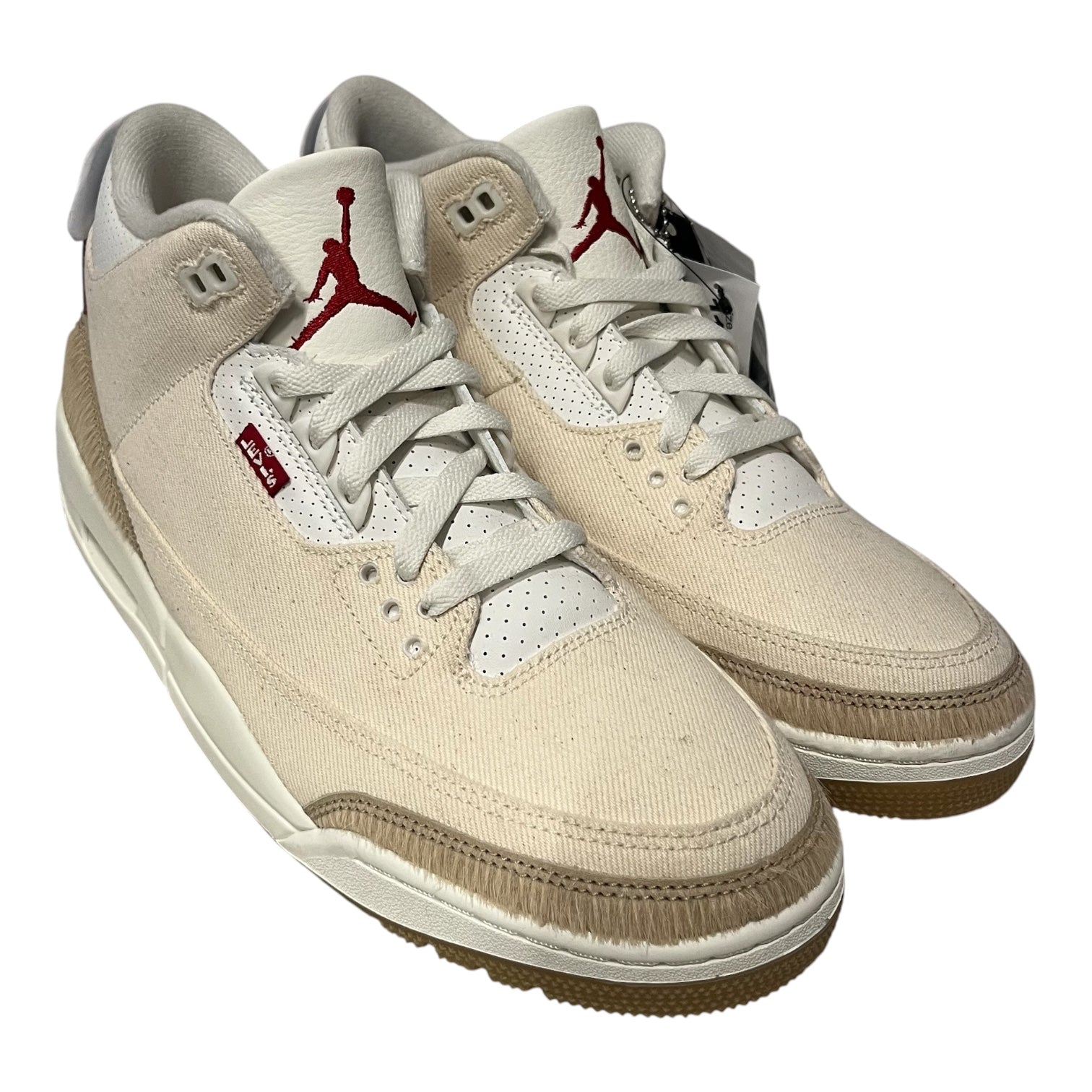 NIKE/X LEVIS AIR JORDAN 3/Hi-Sneakers/US 11/Cotton/CRM/IR0910-400 view 1