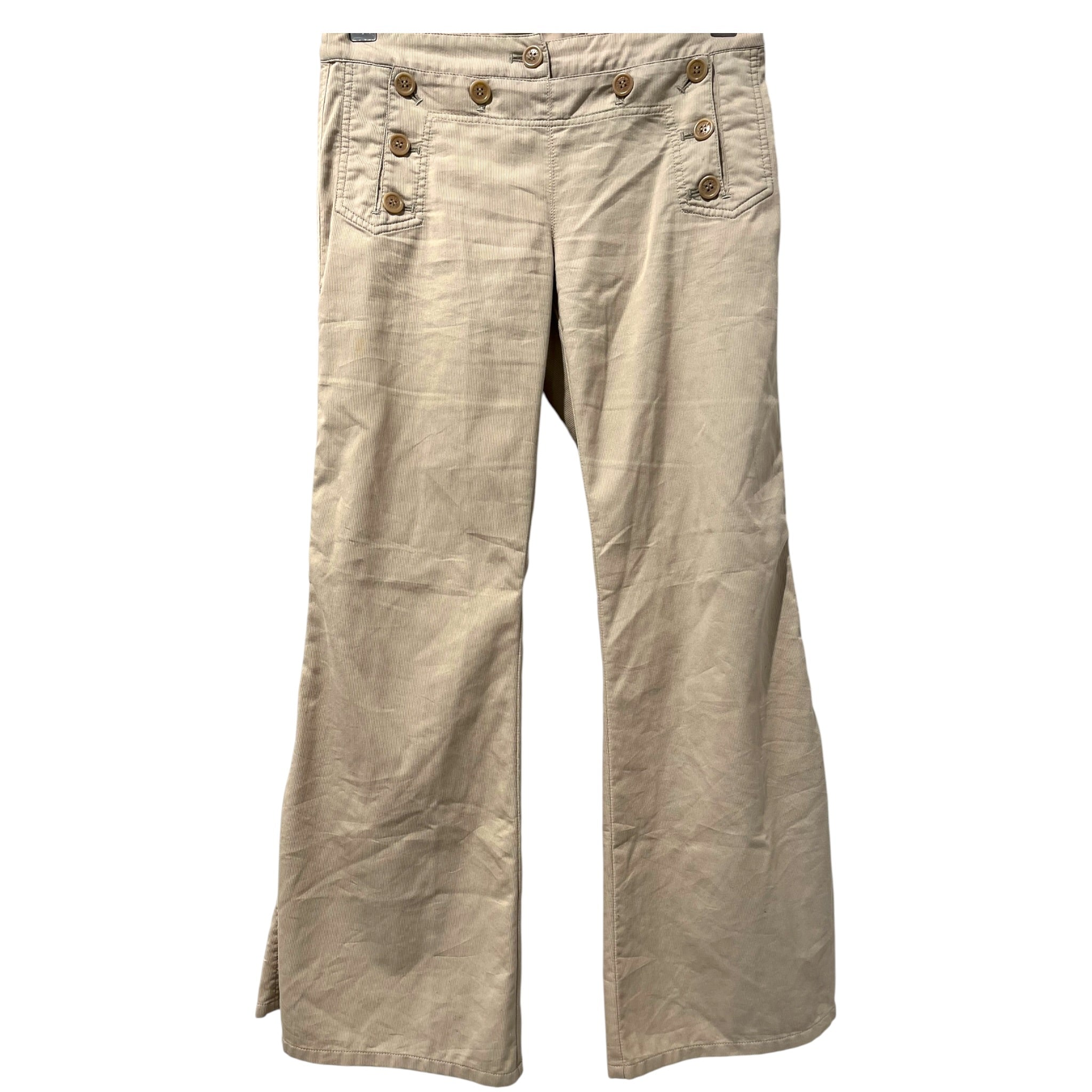 Jean Paul Gaultier/Bottoms/40/Cotton/CRM/FLARED NAVAL PANTS view 1